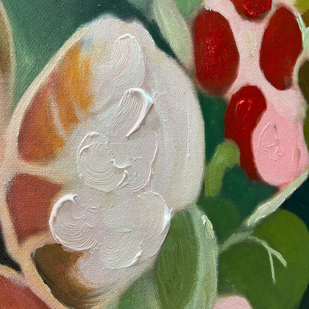 SECRET GARDEN: Vertical Floral Painting in Vibrant Colors - Image 5