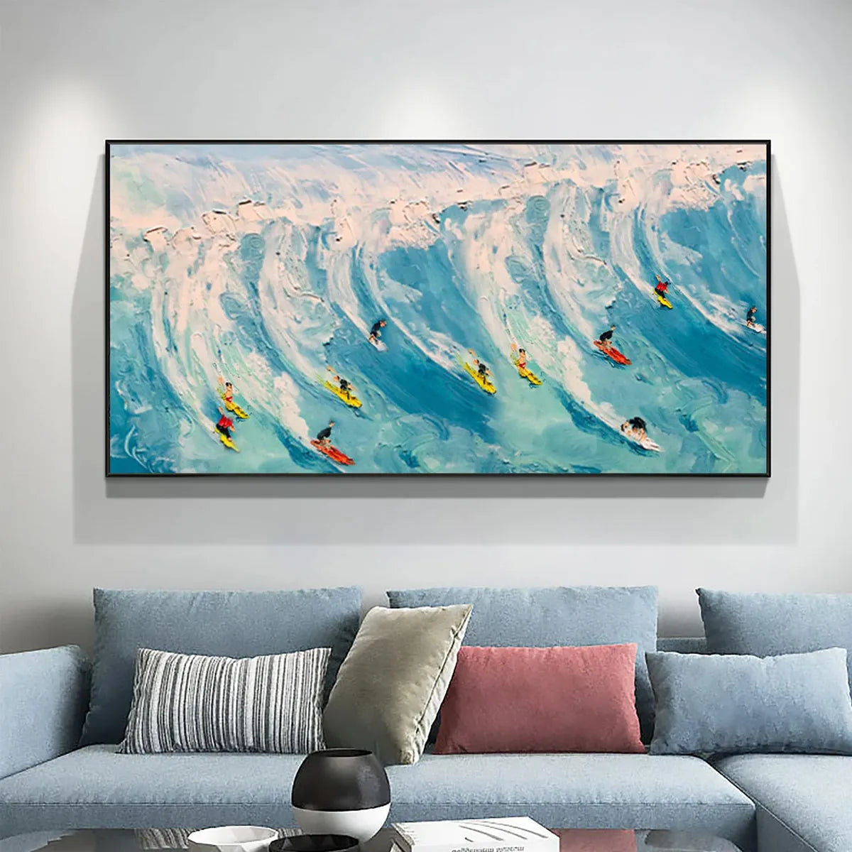 WAVE RIDERS: Ocean Painting of Surfers in Motion - Image 7