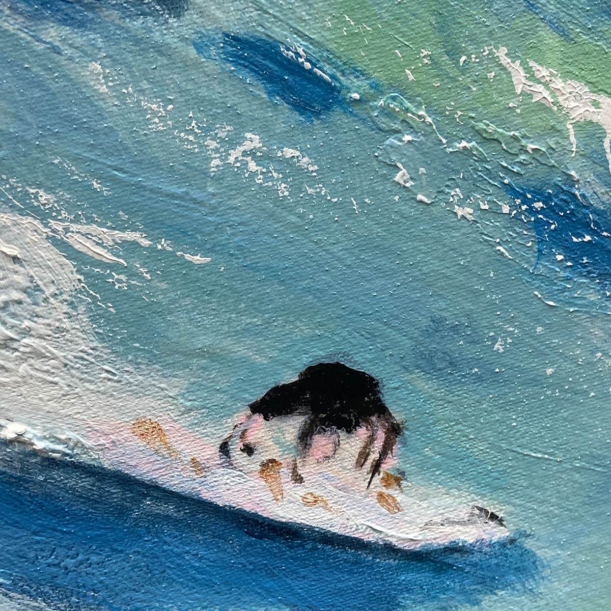 WAVE RIDERS: Ocean Painting of Surfers in Motion - Image 5