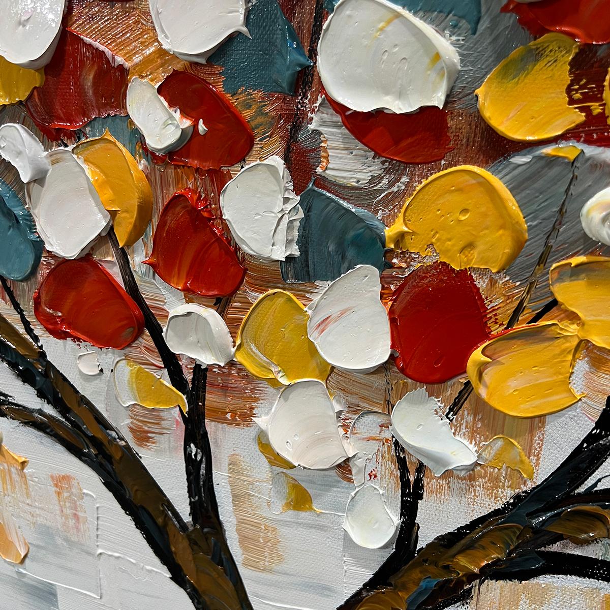 WHIMSICAL WONDER: Textured Panoramic Oil Painting - Image 3