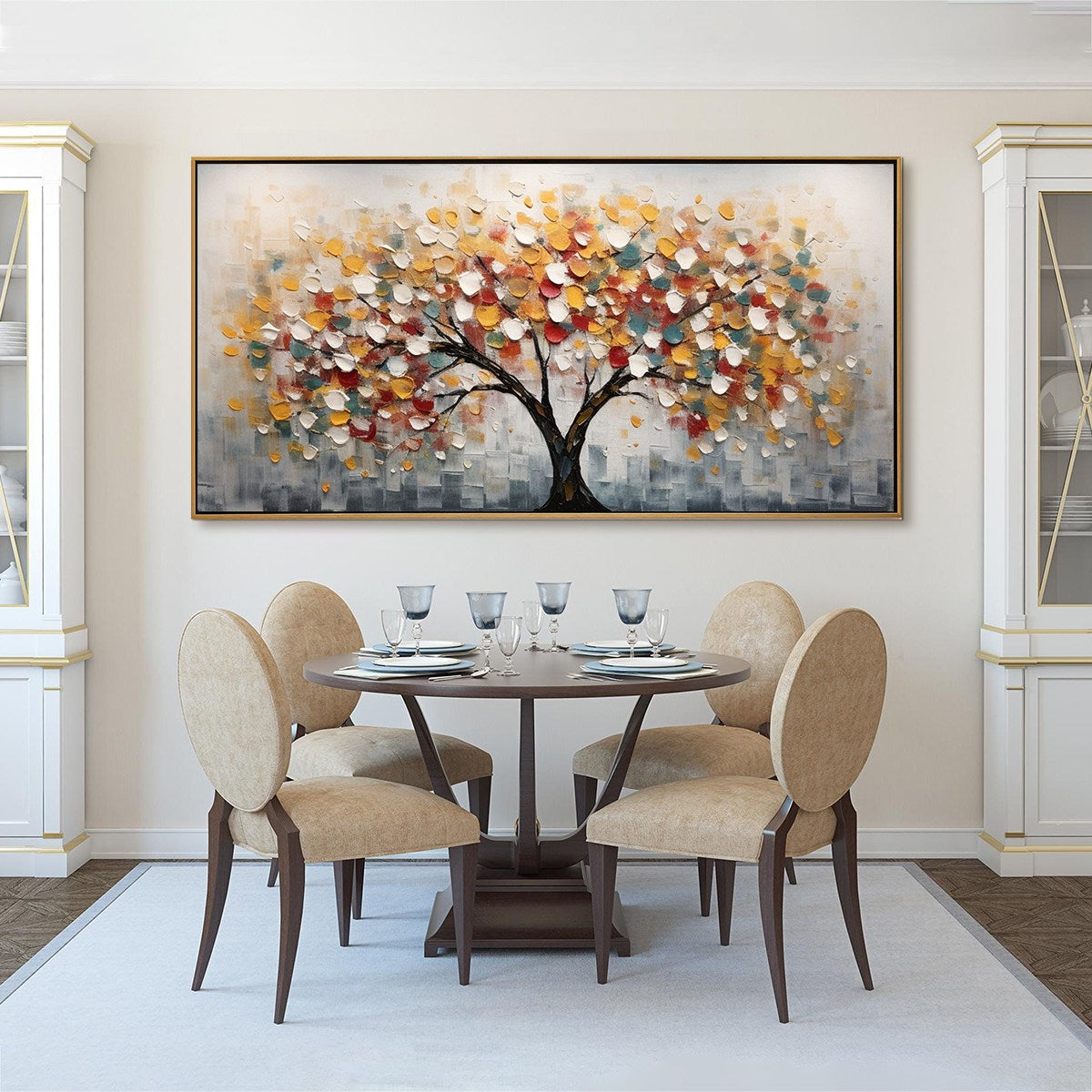 WHIMSICAL WONDER: Textured Panoramic Oil Painting - Image 6