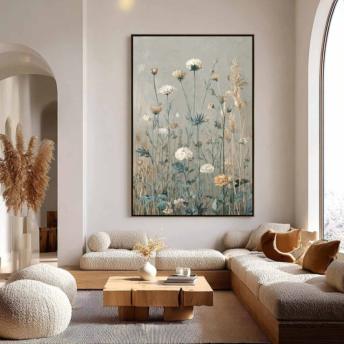 WHISPERING MEADOW: Vintage Botanical Wildflower Painting - Image 2