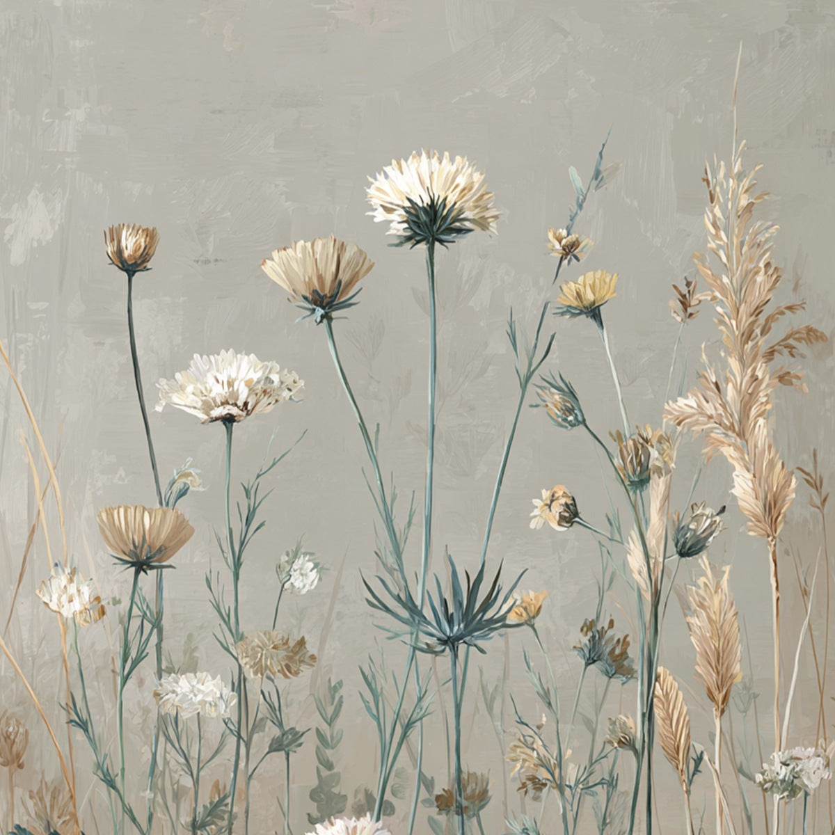 WHISPERING MEADOW: Vintage Botanical Wildflower Painting - Image 5