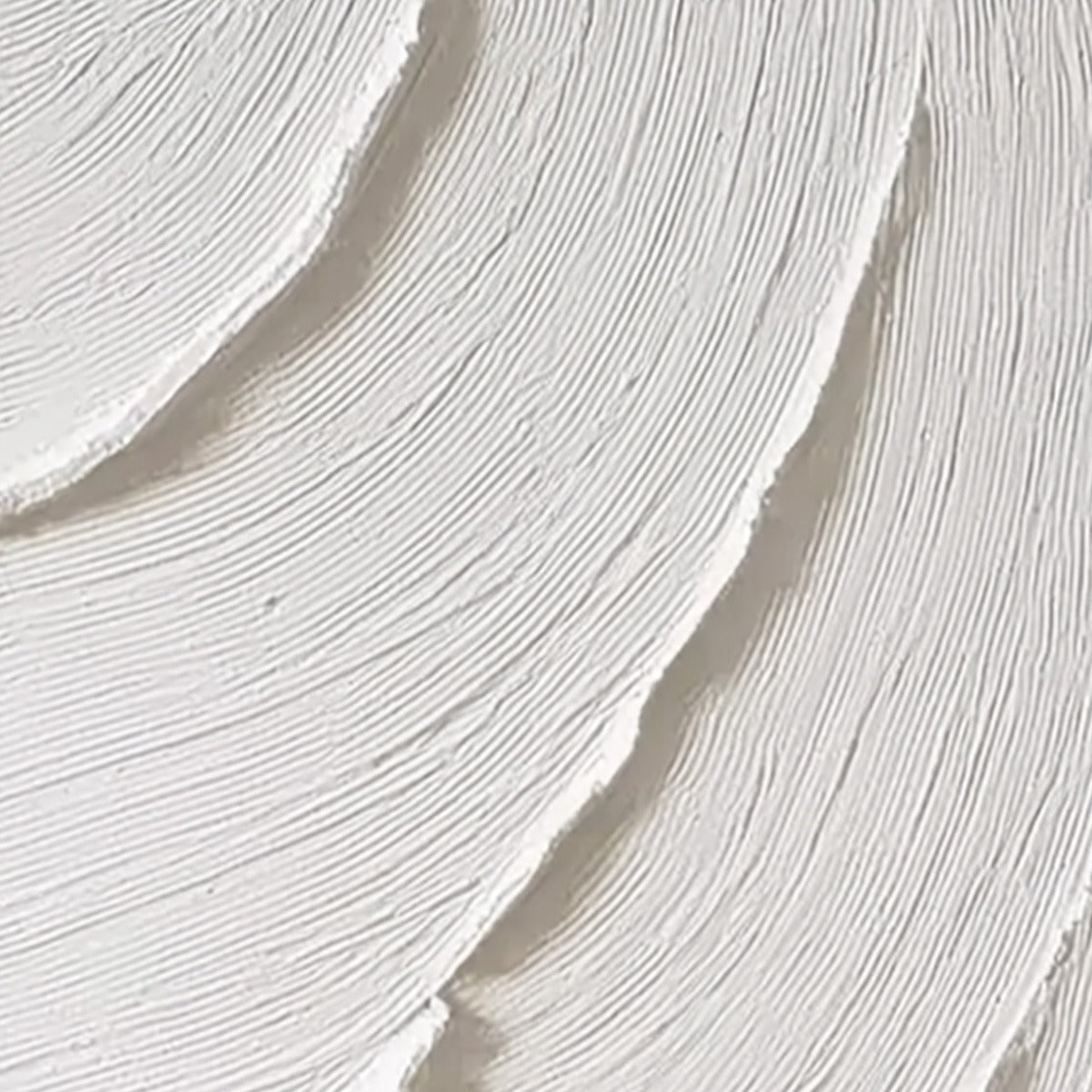 WHISPERING WAVES: Textured White Minimalist Wabi Sabi Abstract Painting - Image 5