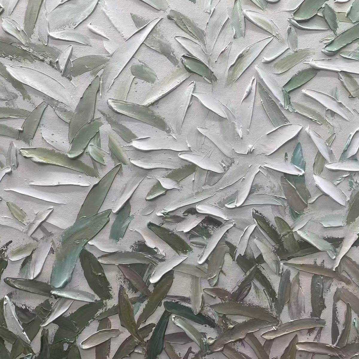 WHISPERING WINDS: Textured Abstract Landscape Oil Painting - Image 6