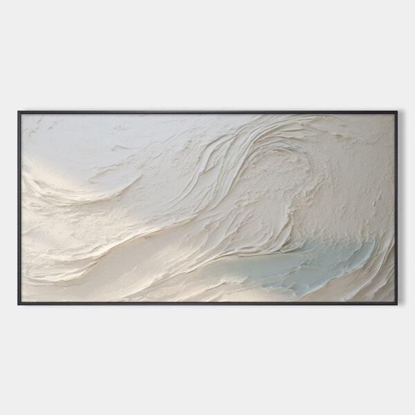 WHISPERS OF WHITE: Textured Minimalist Oil Painting