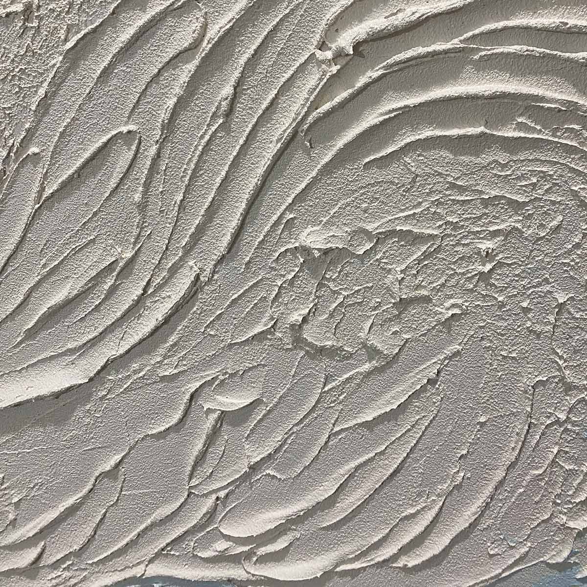 WHISPERS OF WHITE: Textured Minimalist Oil Painting - Image 3