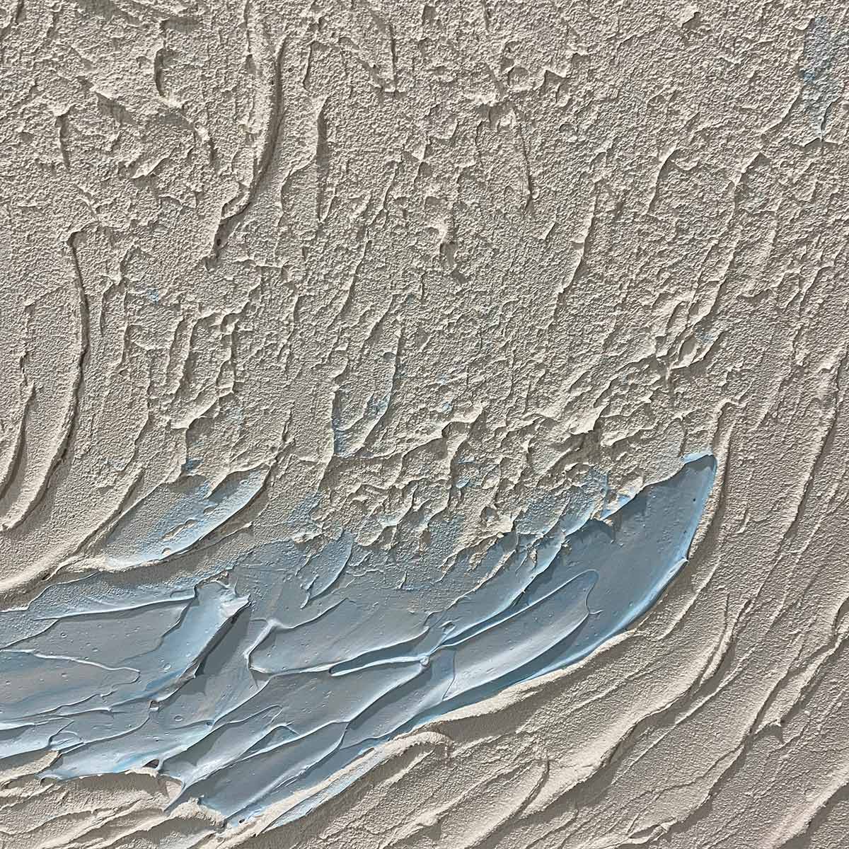 WHISPERS OF WHITE: Textured Minimalist Oil Painting - Image 6
