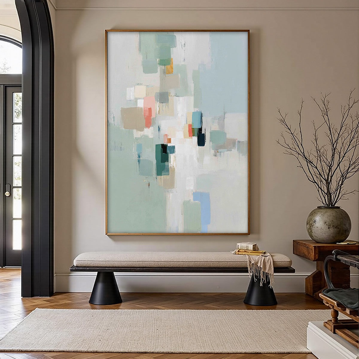 WHISPER: Minimalist Muted Tone Abstract Wall Art - Image 2