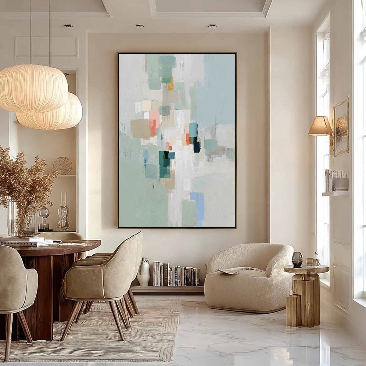 WHISPER: Minimalist Muted Tone Abstract Wall Art - Image 4