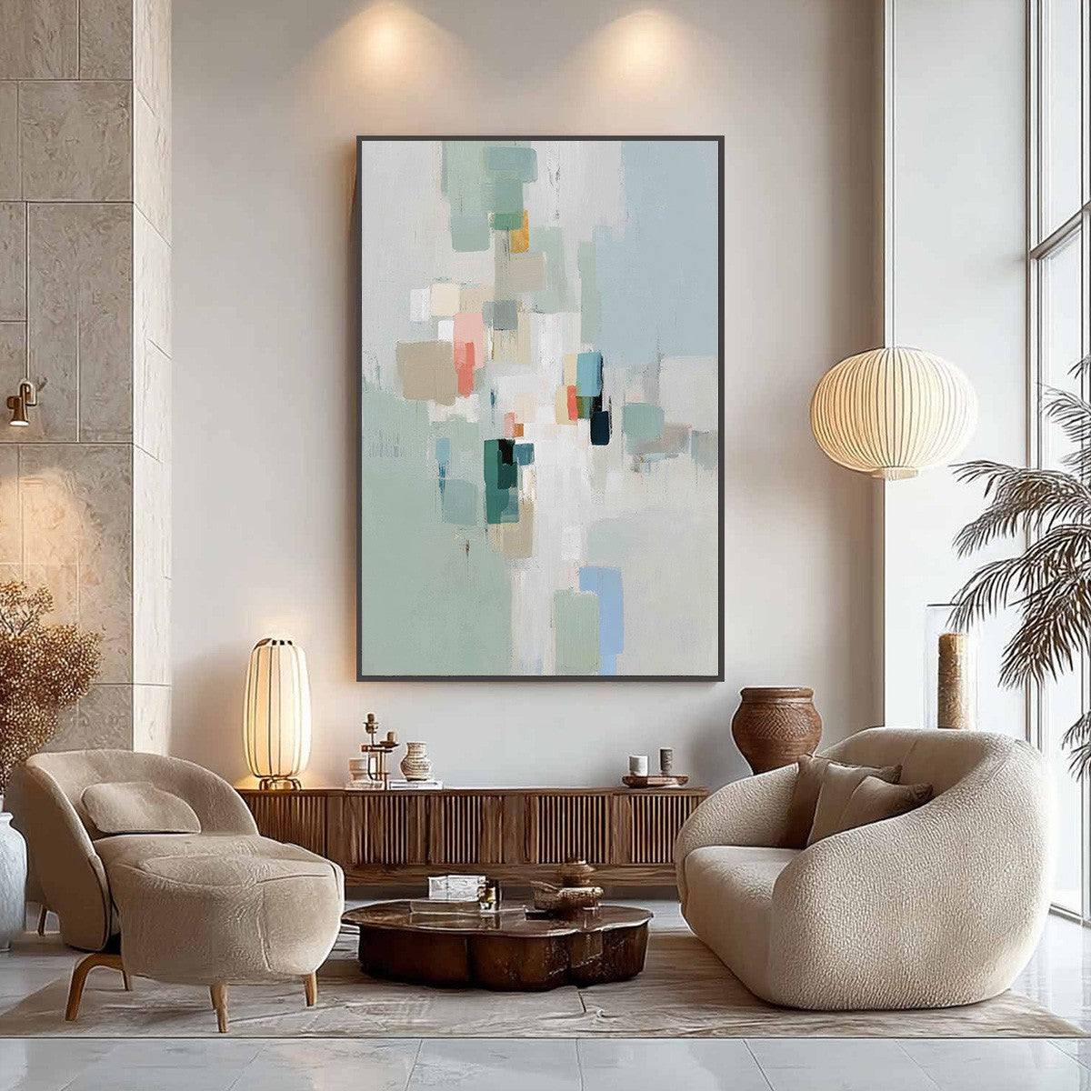 WHISPER: Minimalist Muted Tone Abstract Wall Art - Image 6