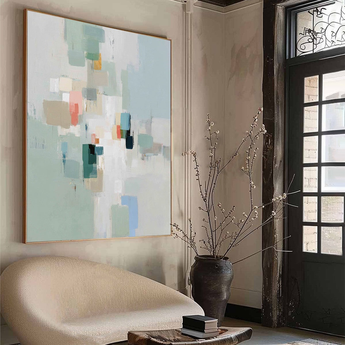 WHISPER: Minimalist Muted Tone Abstract Wall Art - Image 8