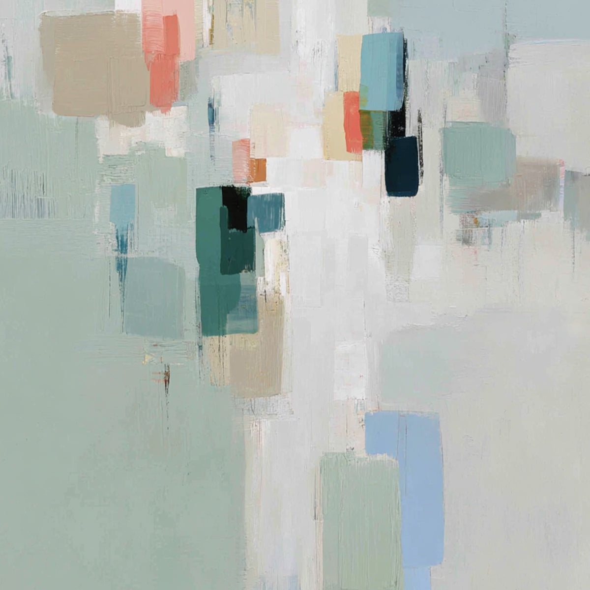 WHISPER: Minimalist Muted Tone Abstract Wall Art - Image 3