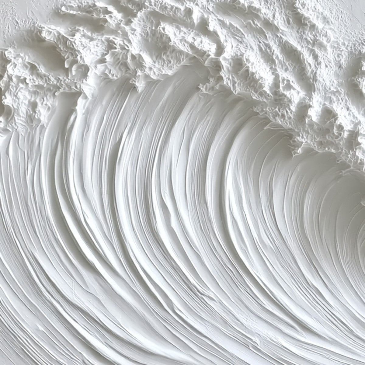 WHITE CREST: Textured Impasto Seascape Oil Painting - Image 6