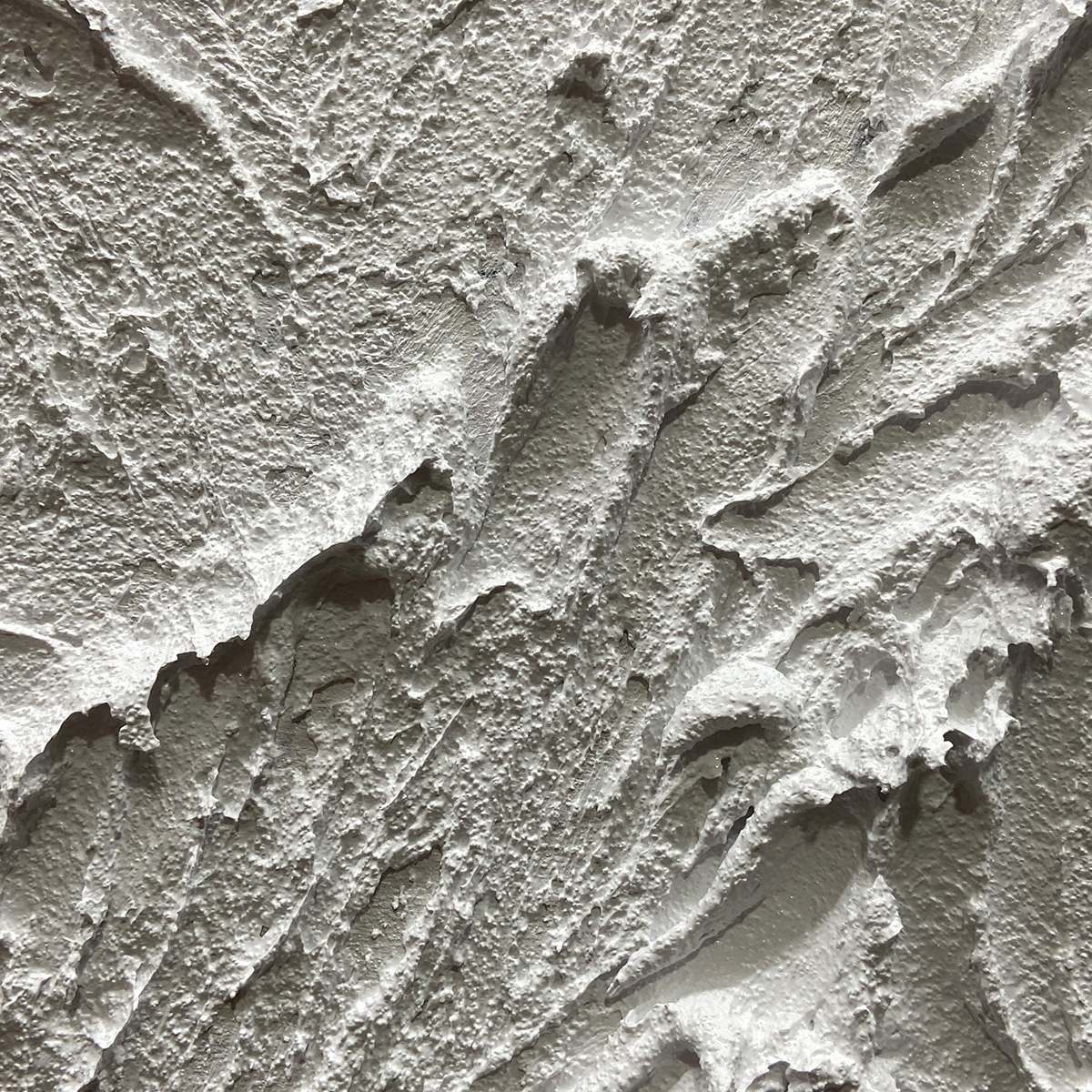 WHITE MOUNTAIN: Textured Mountain Painting - Image 4