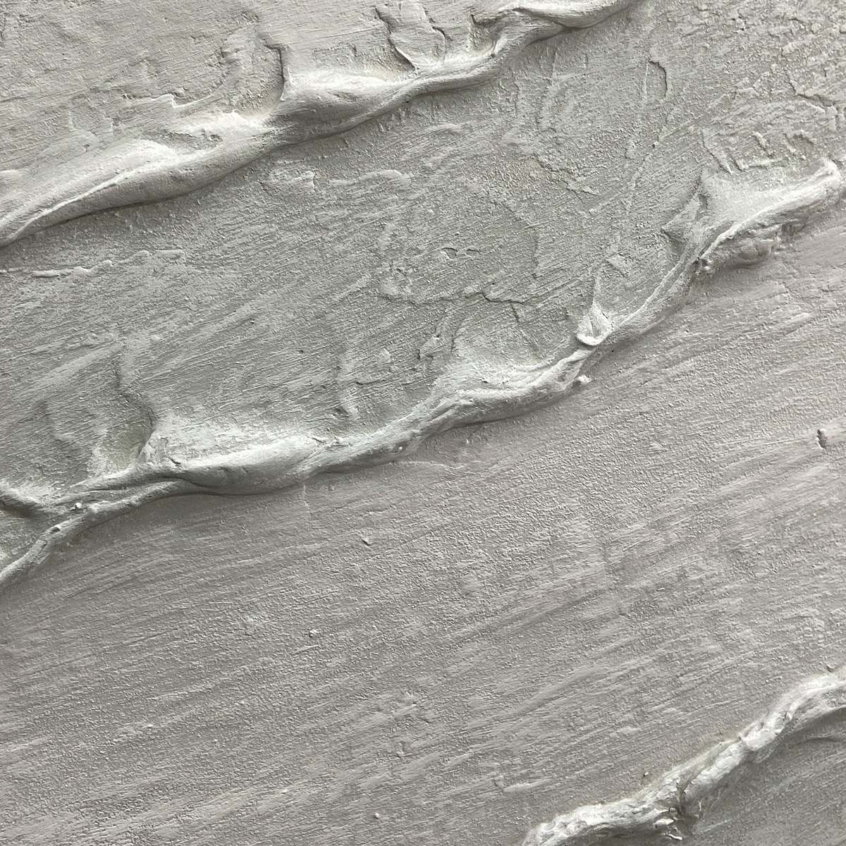 WHITE TEXTURED LINES DIPTYCH: Textured Abstract Painting Set of 2, Vertical Wall Art - Image 3