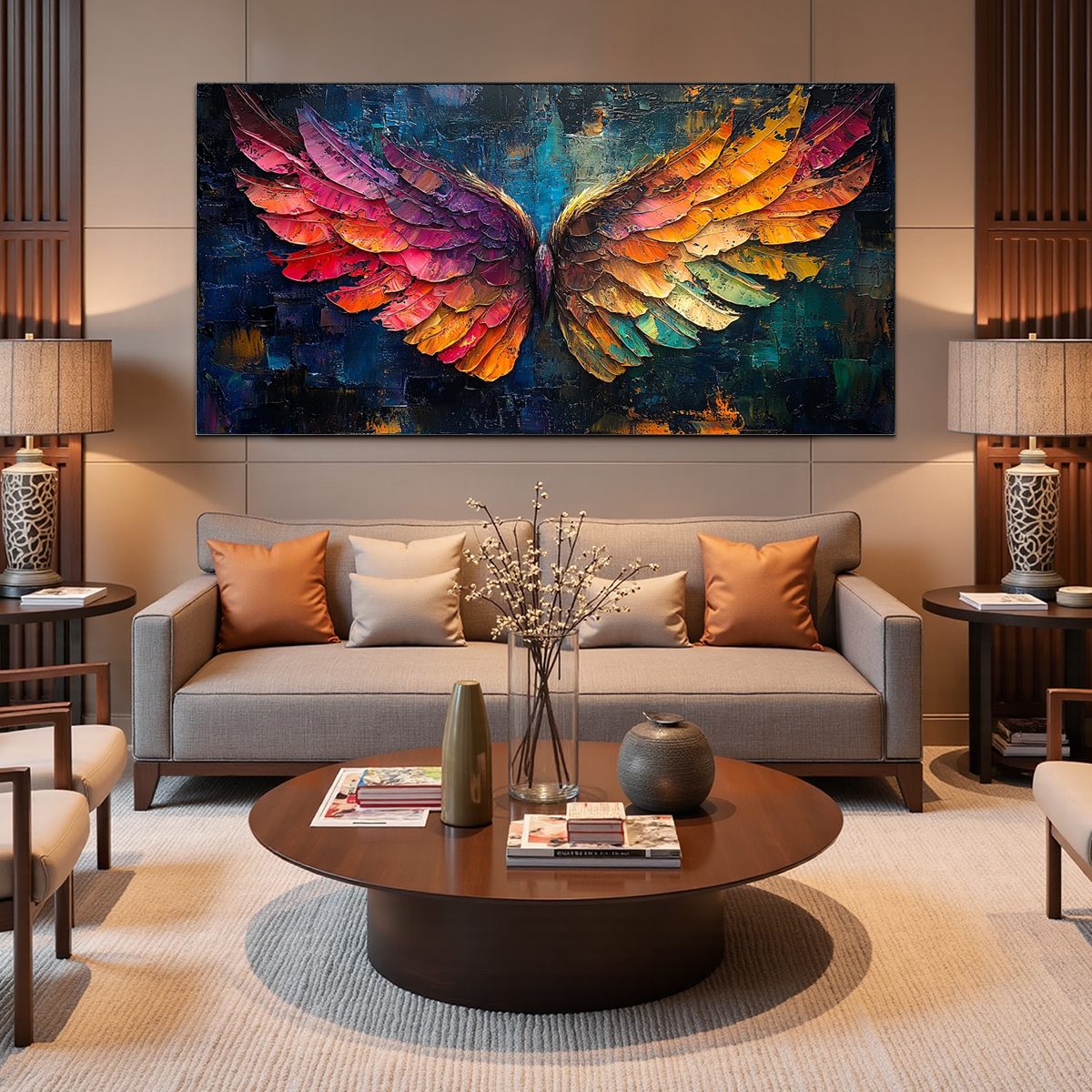WINGS OF ASCENSION: Textured Abstract Oil Painting - Image 6