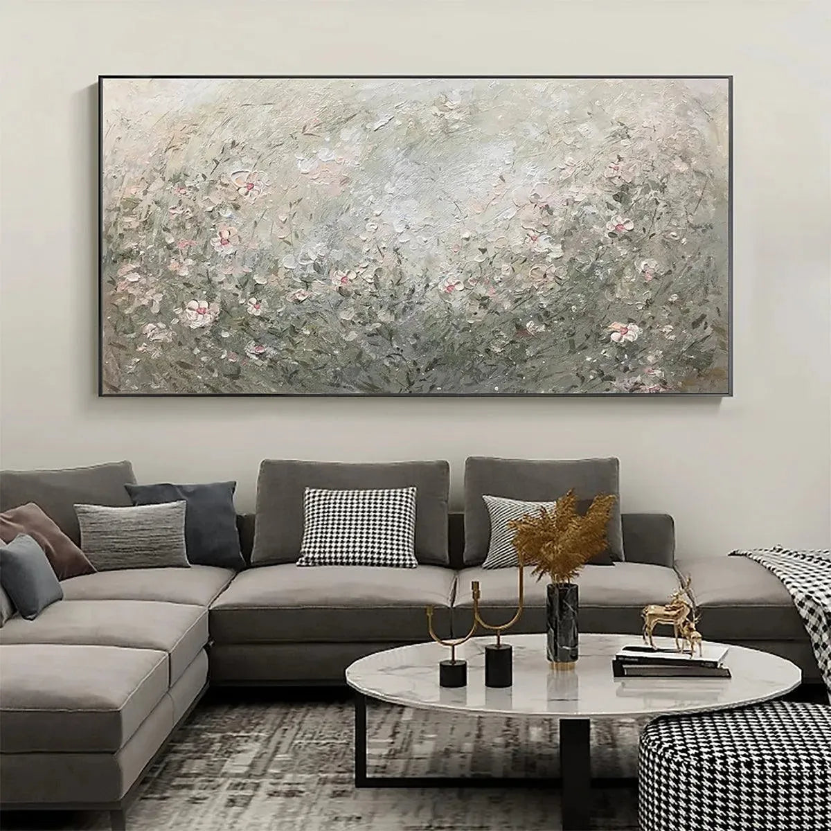 WHISPERING MEADOW: Impressionistic Wildflower Landscape Painting - Image 8