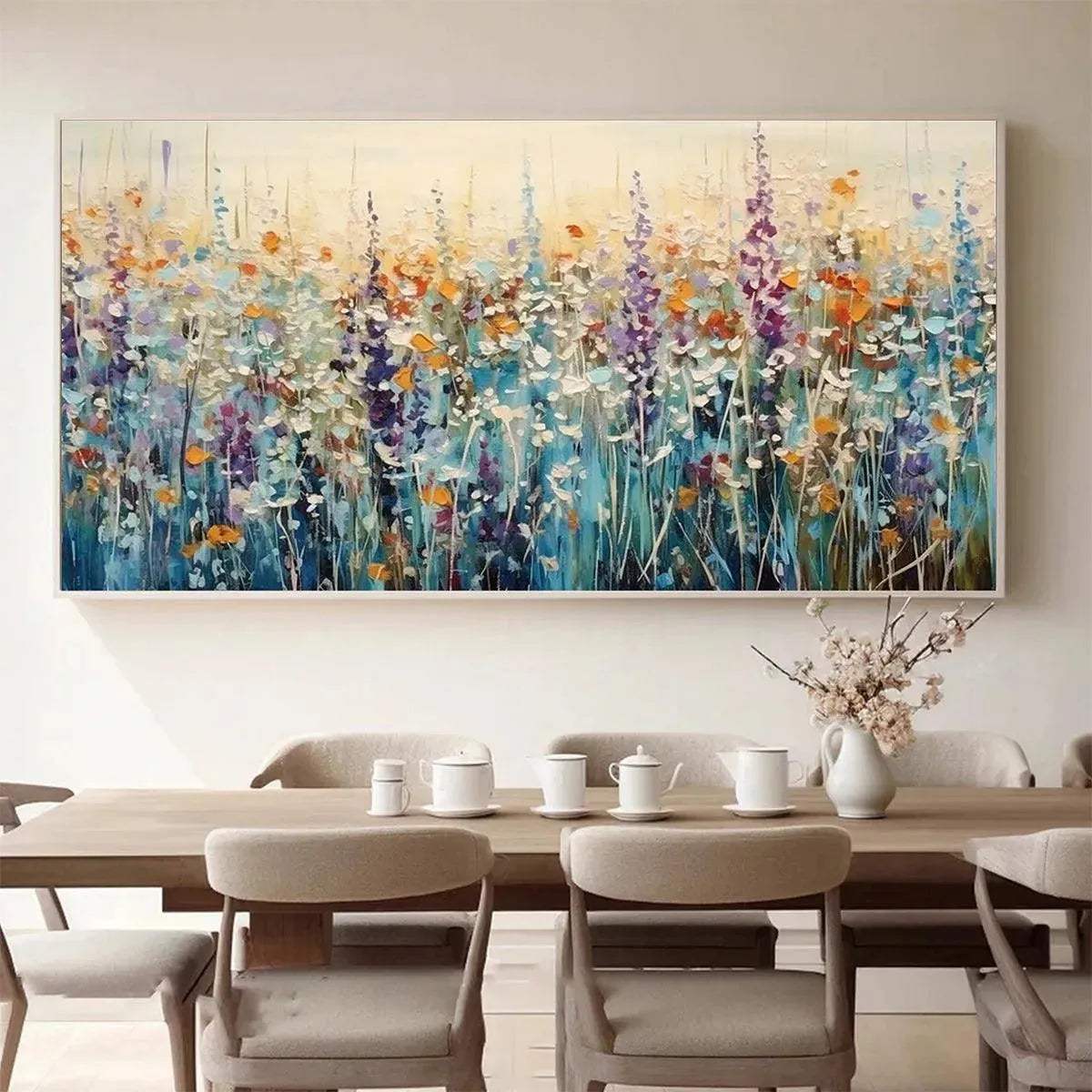 WILD MEADOW: Textured Impasto Wildflower Meadow Painting - Image 8