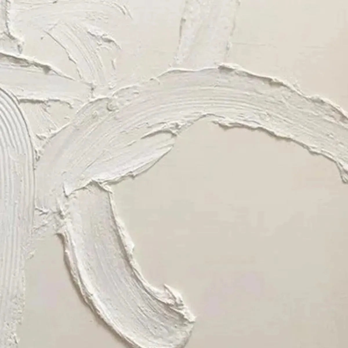WHITE TEXTURED ABSTRACT: Textured Abstract Painting in White - Image 3