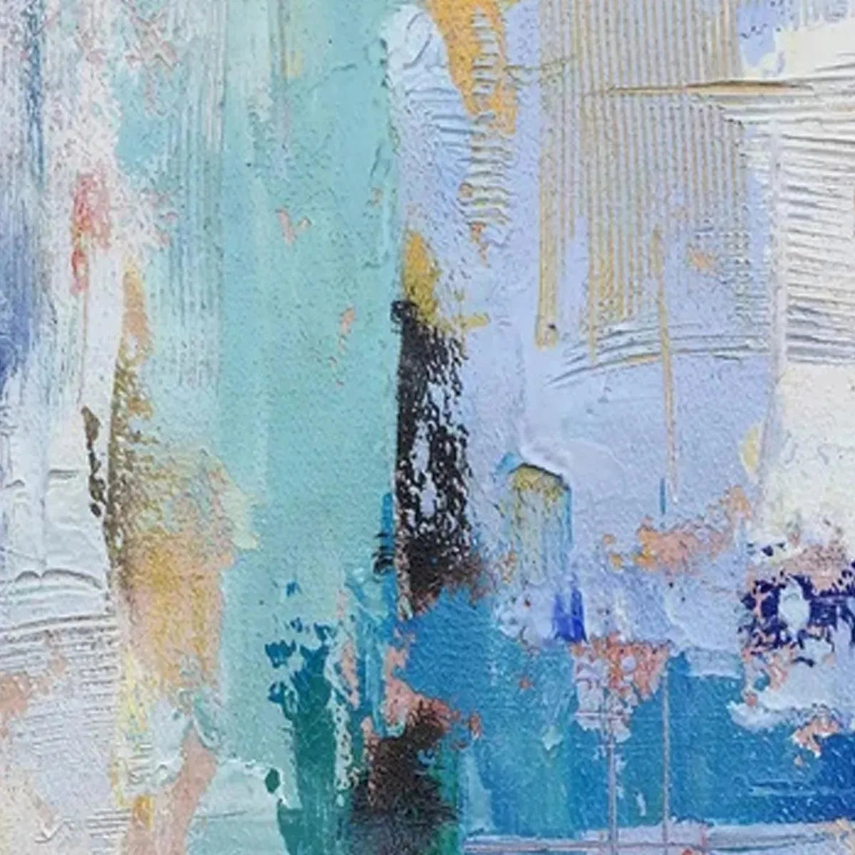 ABSTRACT SYMPHONY: Textured Painting, Colorful Wall Art, Modern Abstract, Vertical Canvas - Image 3