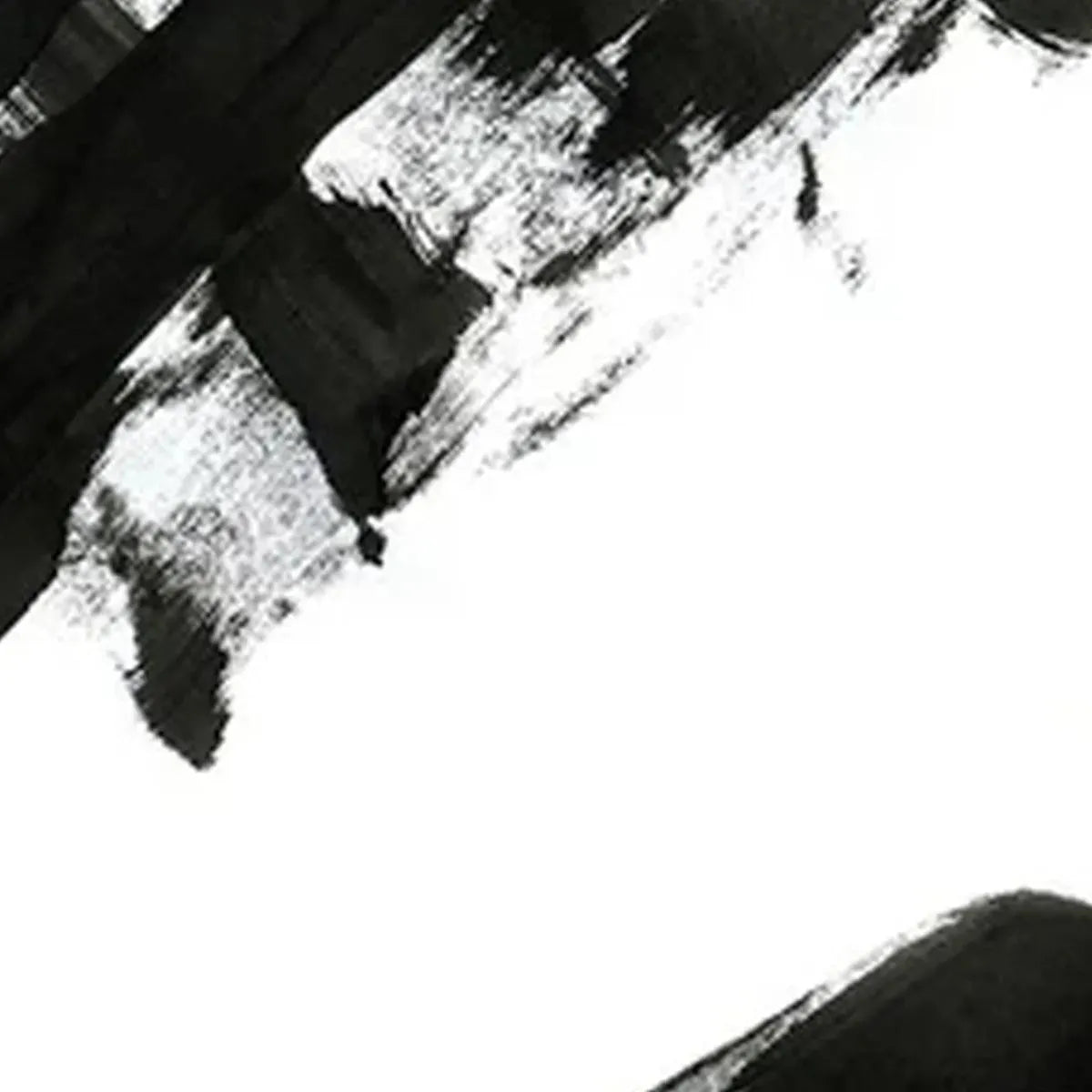 BLACK & WHITE ABSTRACT TRIPTYCH: Abstract Painting Set of 3, Vertical Wall Art - Image 7