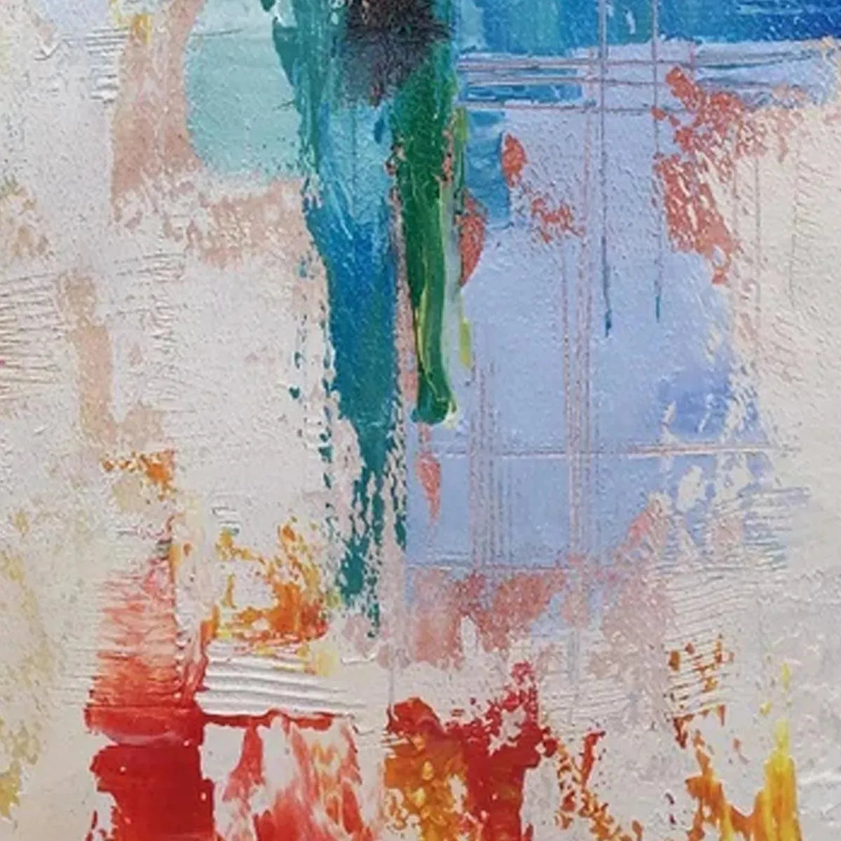 ABSTRACT SYMPHONY: Textured Painting, Colorful Wall Art, Modern Abstract, Vertical Canvas - Image 8