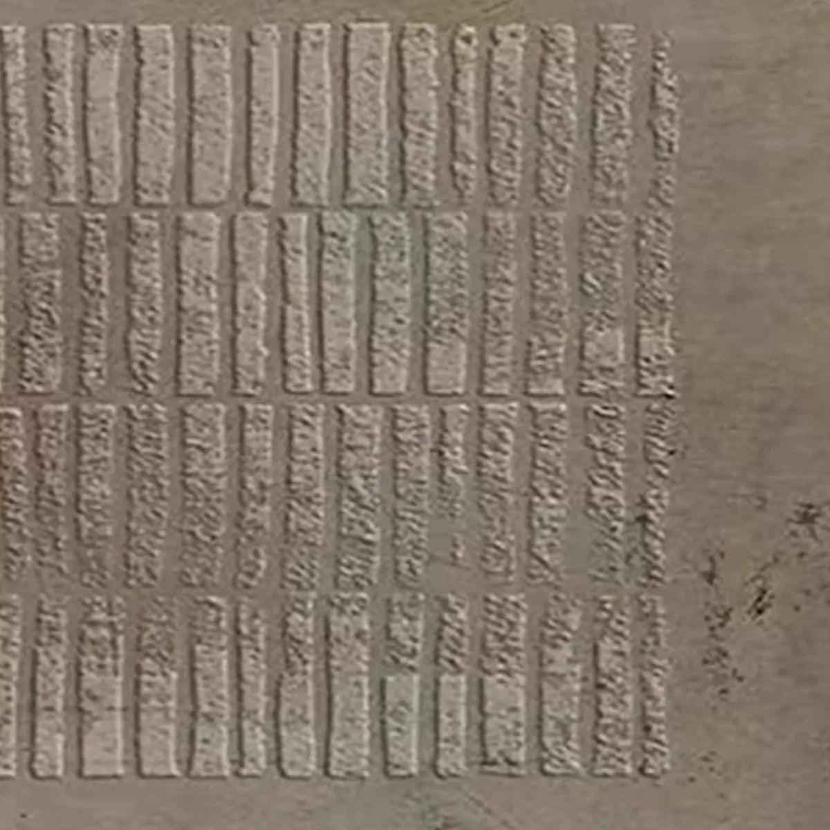TEXTURED RECTANGLE ARRAY: Minimalist Textured Painting in Brown - Image 8