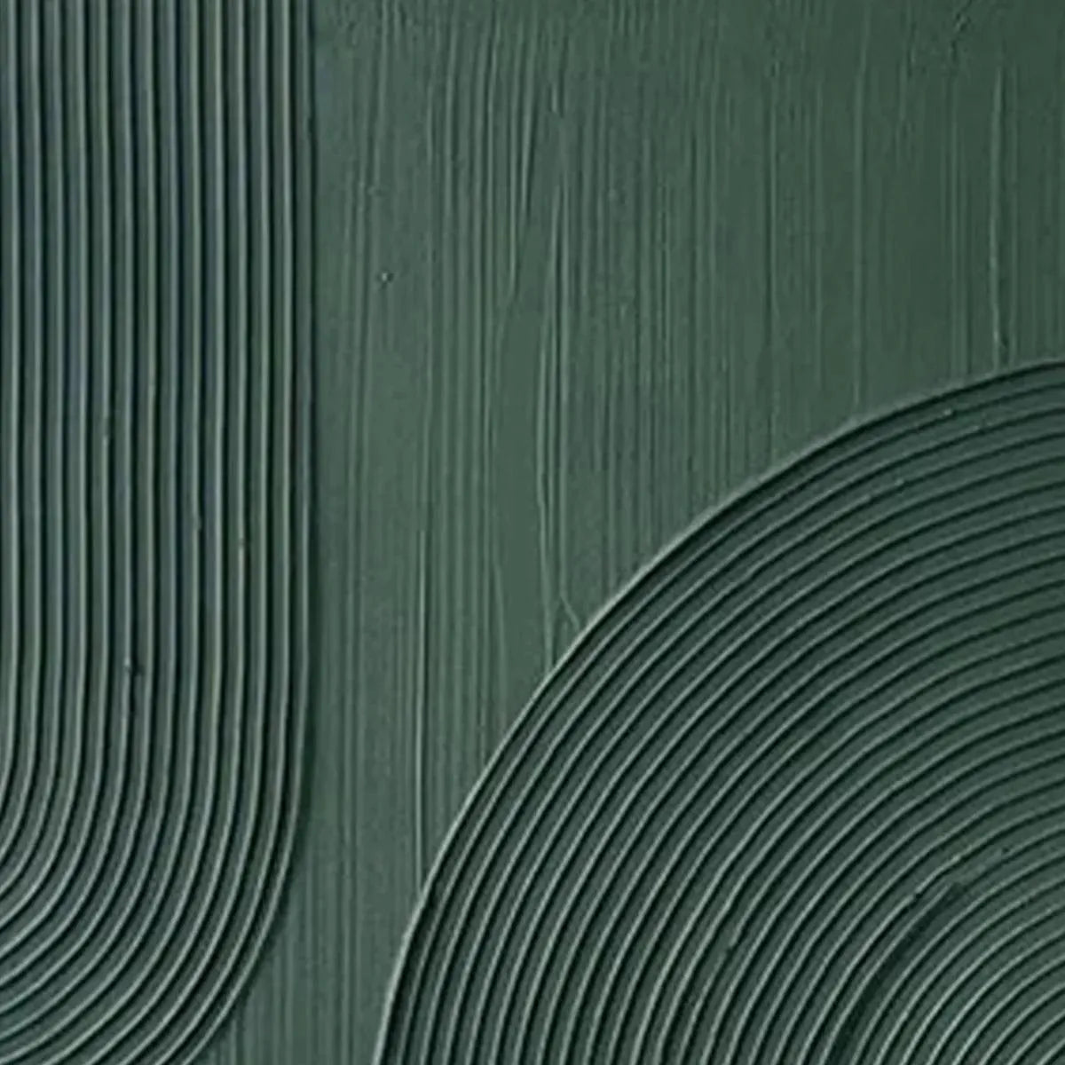 GREEN TEXTURED ARCHES DIPTYCH: Textured Abstract Painting Set of 2, Square Wall Art - Image 8