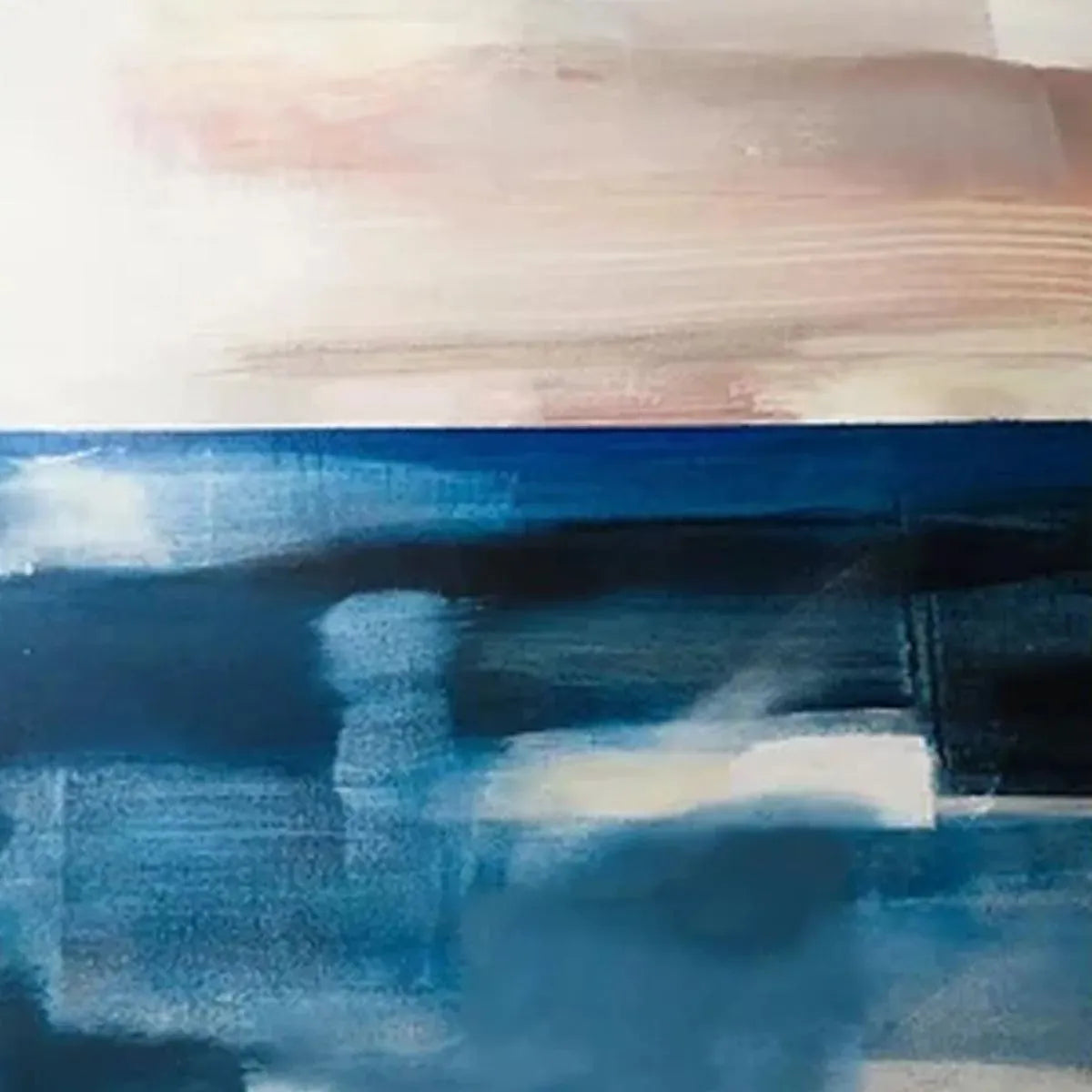 ABSTRACT OCEAN DIPTYCH: Abstract Seascape Painting Set of 2, Vertical Wall Art - Image 3