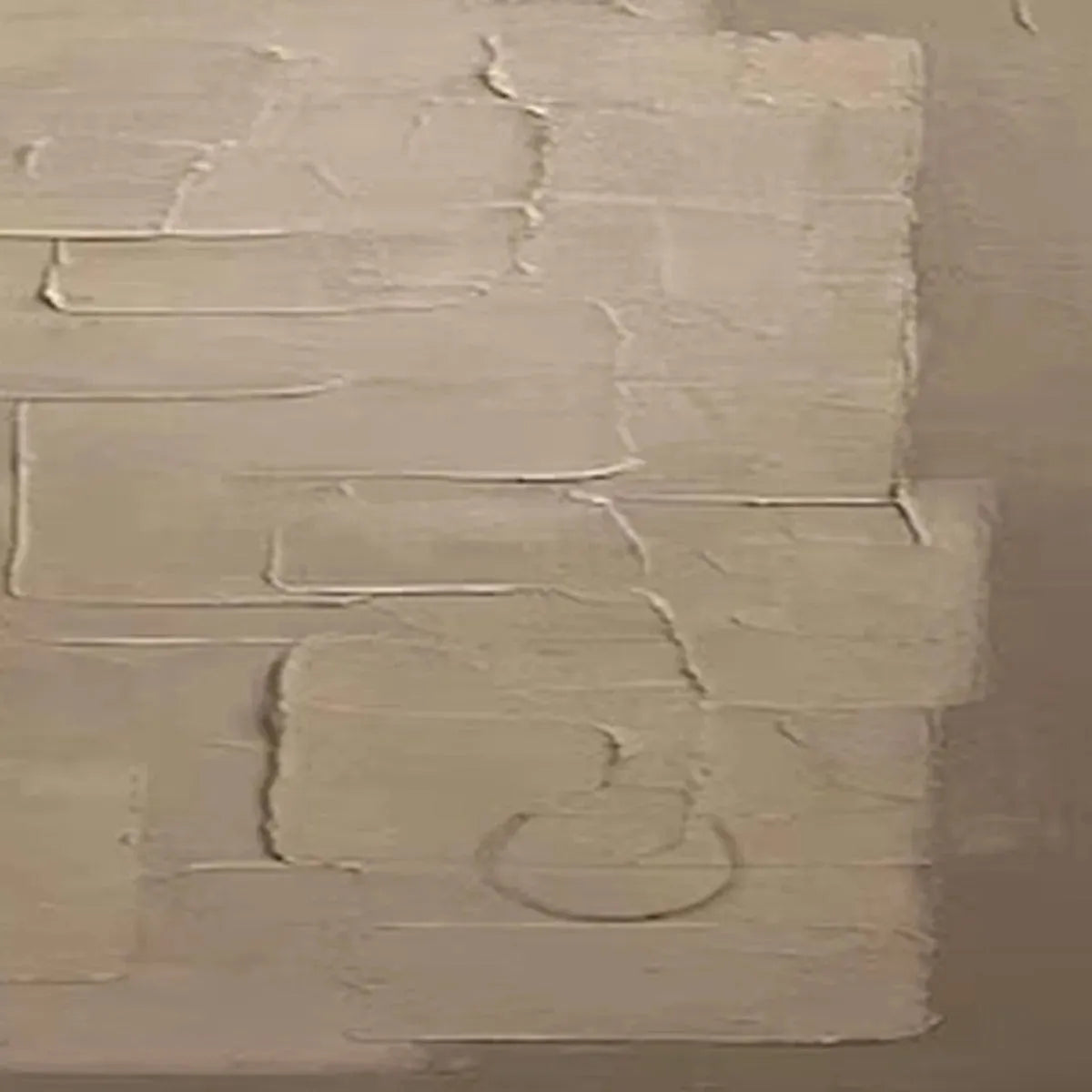 TEXTURED TAUPE ABSTRACT: Minimalist Textured Painting - Image 5