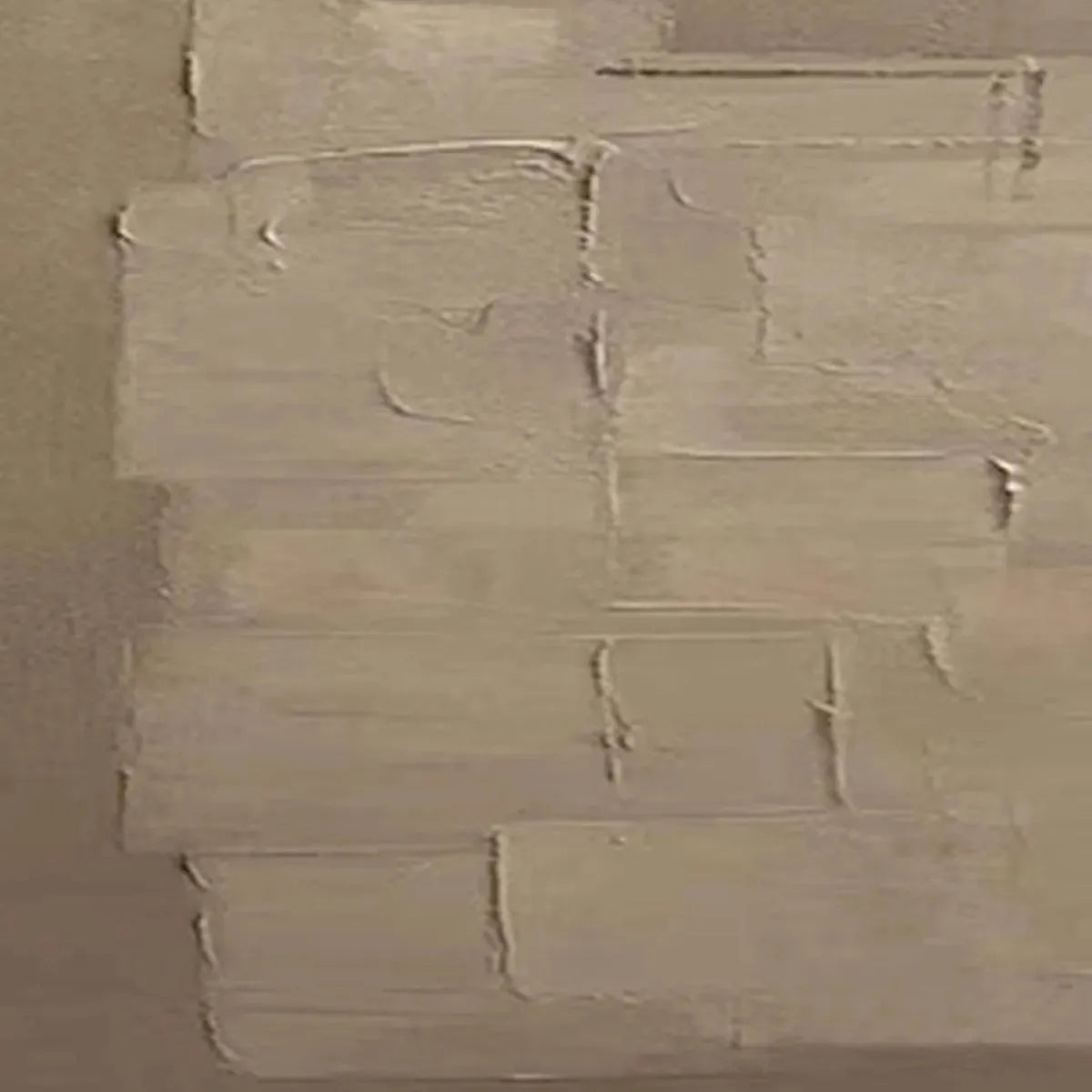 TEXTURED TAUPE ABSTRACT: Minimalist Textured Painting - Image 3