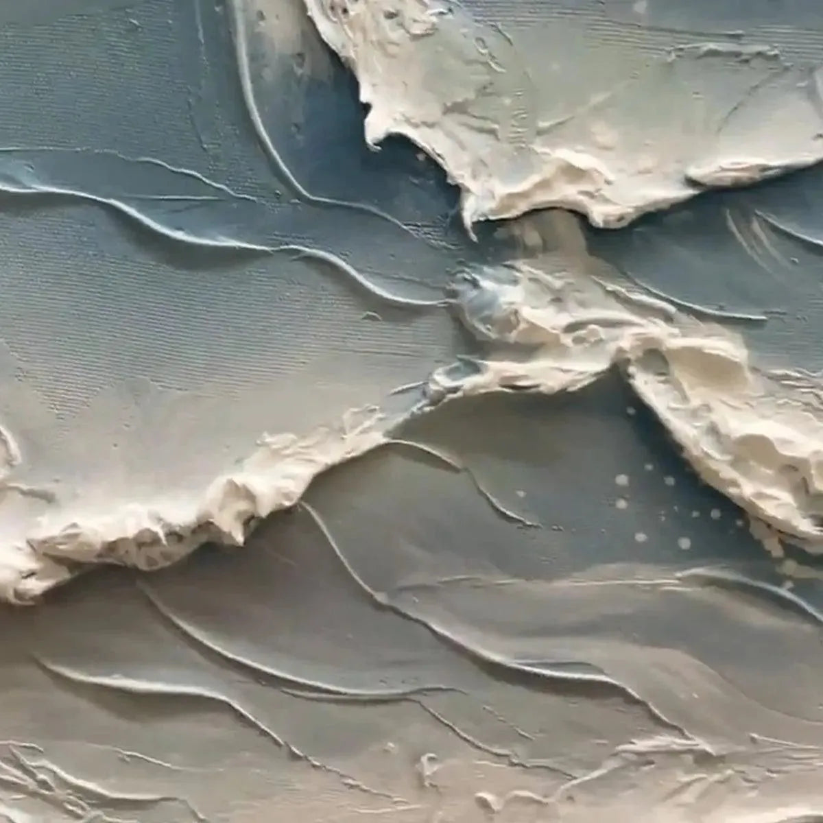 OCEAN'S EMBRACE: Textured Seascape Painting, Impasto Wall Art, Horizontal Canvas, Ocean Decor - Image 6