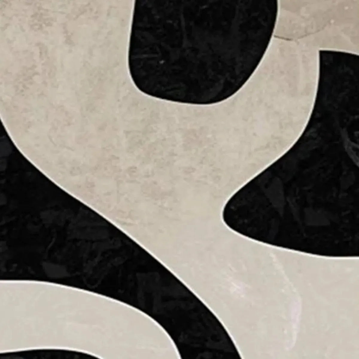 BLACK & BEIGE ABSTRACT DIPTYCH: Abstract Painting Set of 2, Vertical Wall Art - Image 3