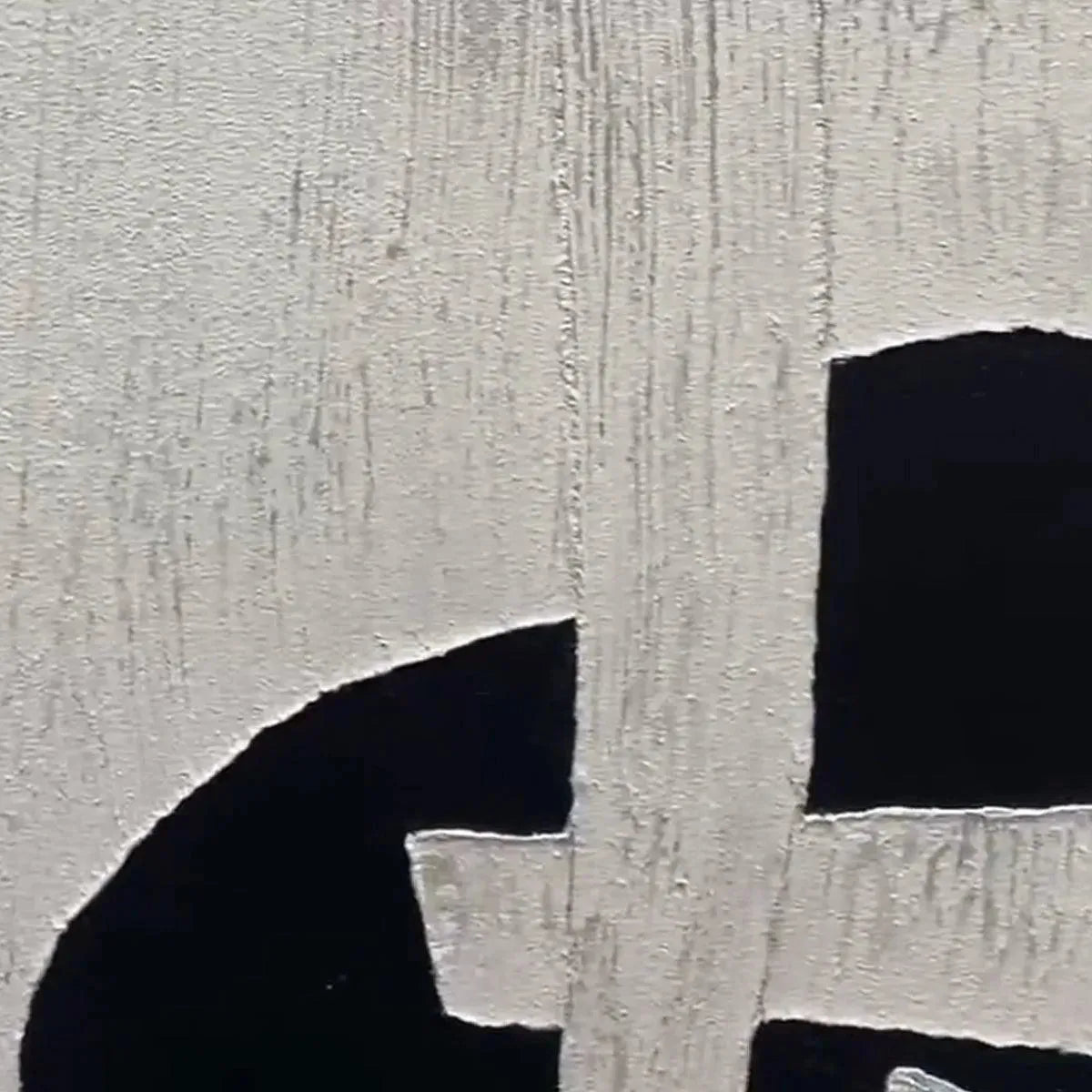 BLACK AND WHITE ABSTRACT: Minimalist Abstract Painting - Image 4