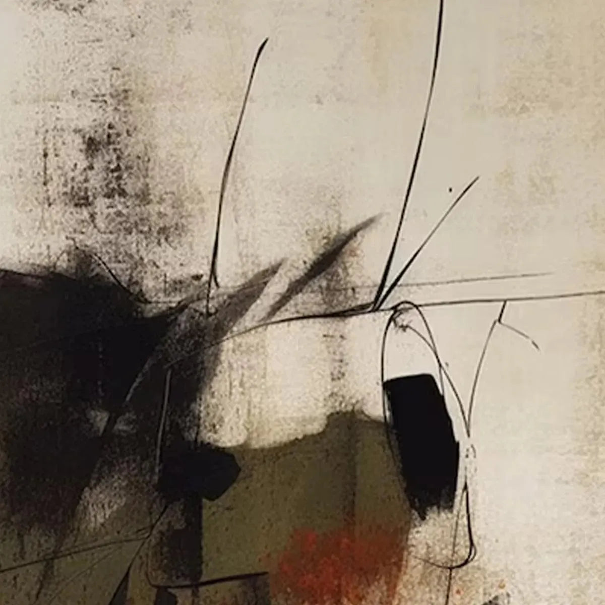 UNTITLED ABSTRACT: Minimalist Abstract Painting, Vertical Wall Art - Image 4