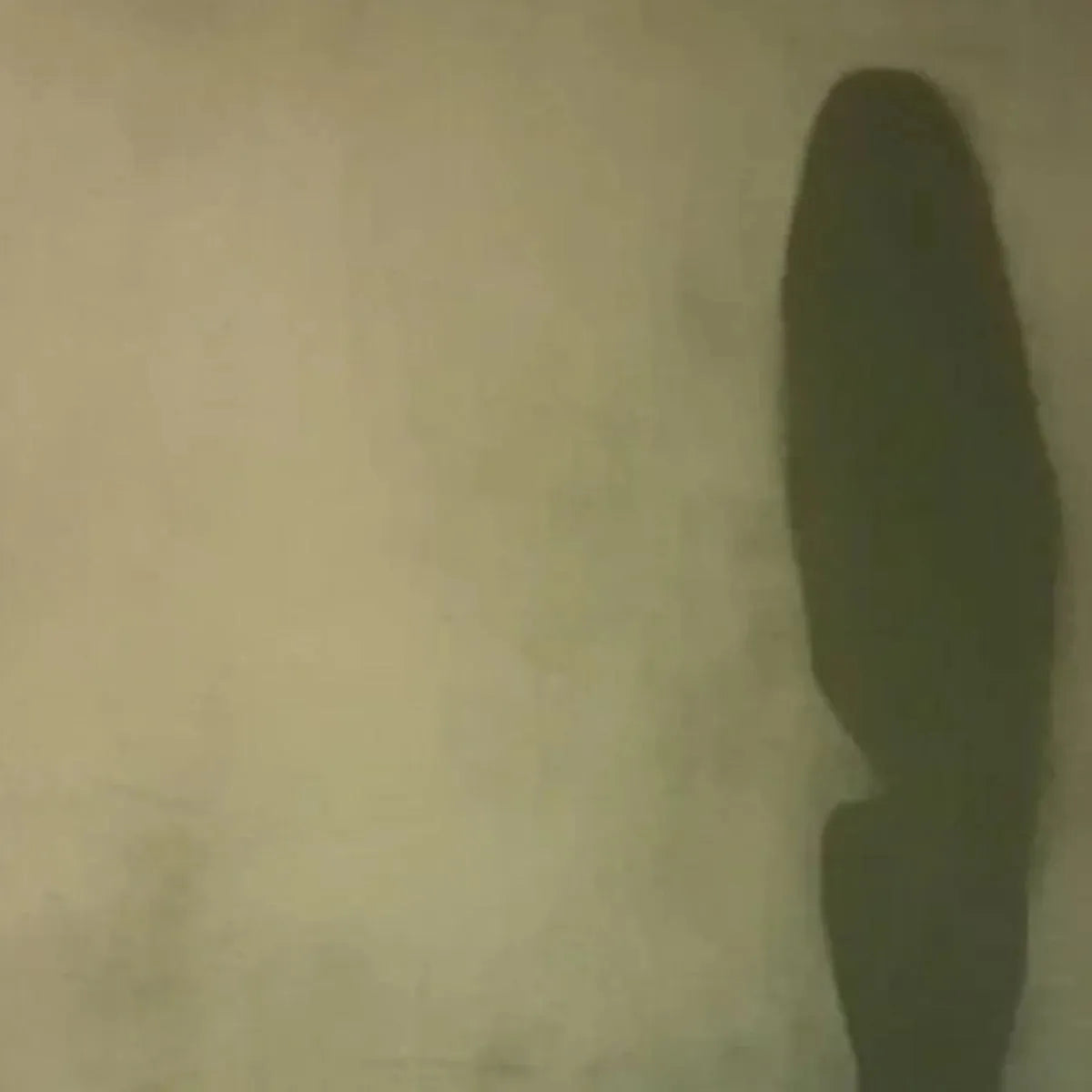 OLIVE SERENITY: Minimalist Abstract Painting, Vertical Wall Art - Image 3