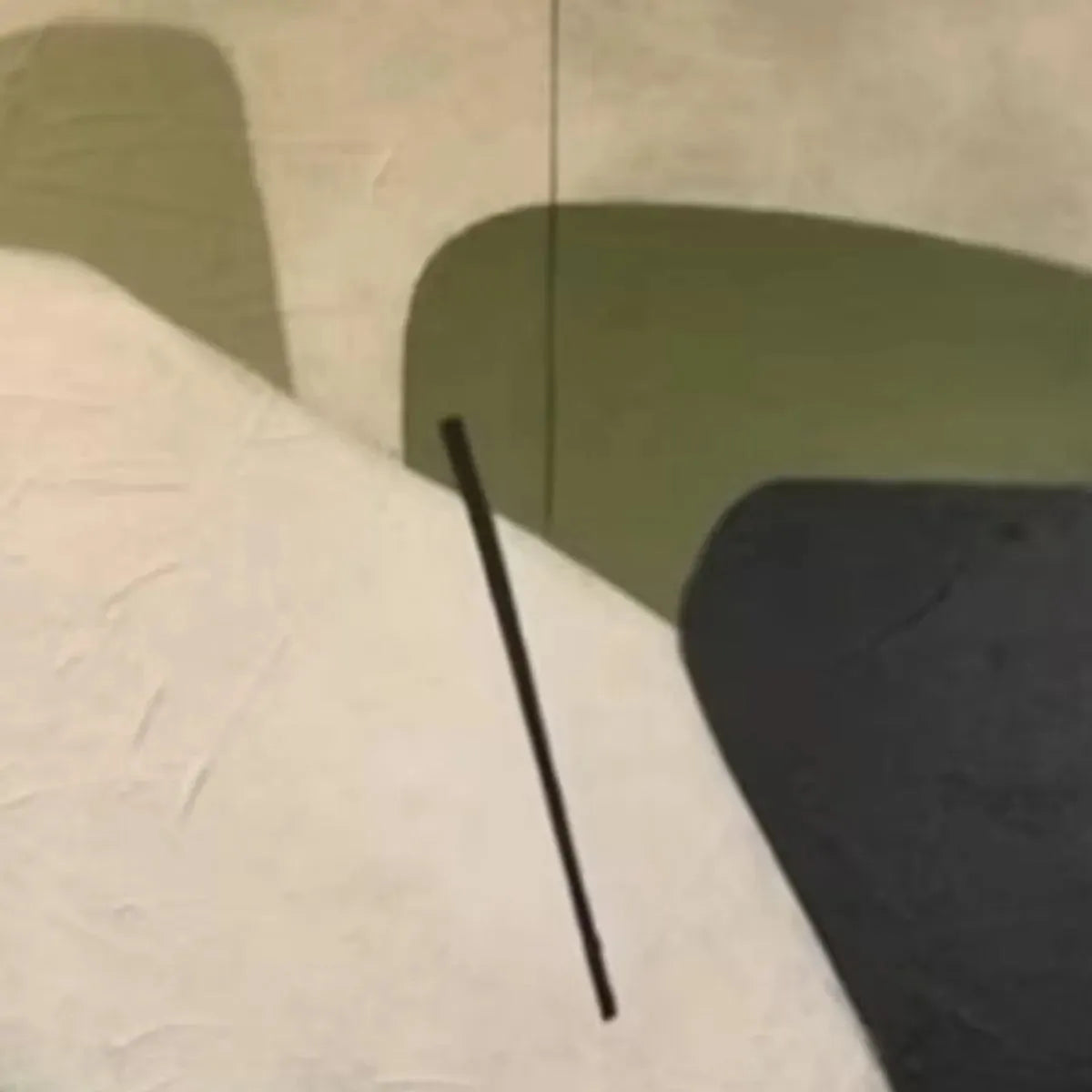 MINIMALIST GREEN ABSTRACT: Modern Abstract Painting, Vertical Wall Art - Image 3