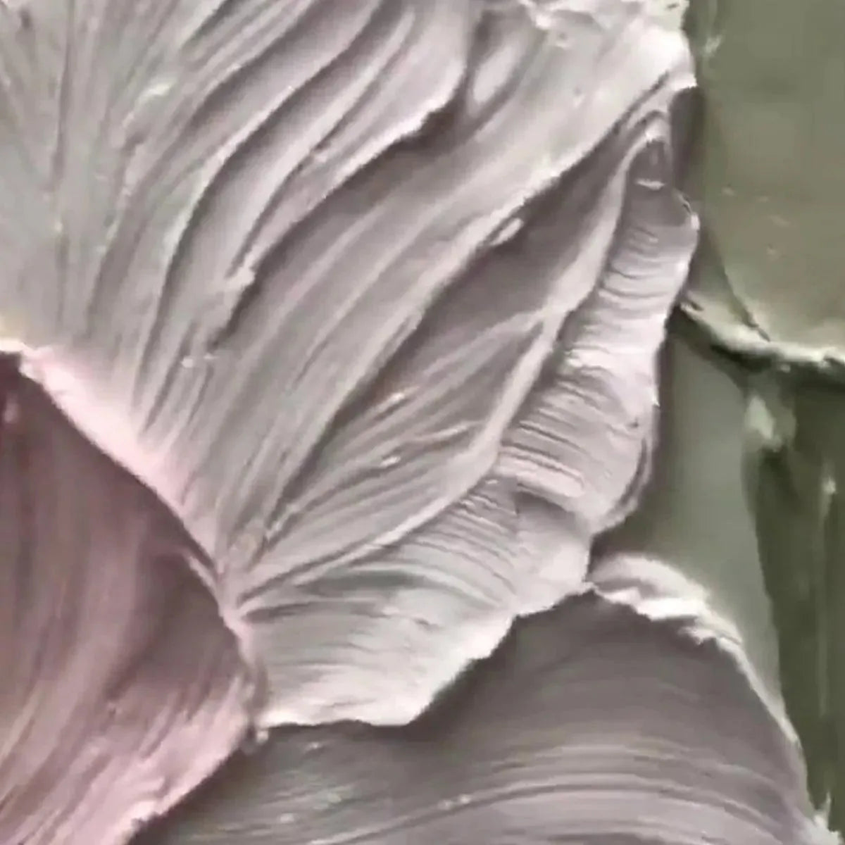 PASTEL PETALS: Textured Impasto Floral Painting, 3D Flower Wall Art, Square Canvas, Romantic Decor - Image 5