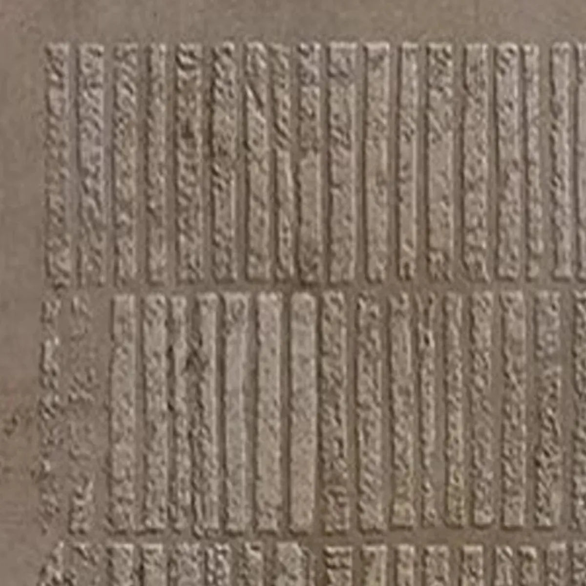 TEXTURED BROWN GRID: Minimalist Textured Painting - Image 3