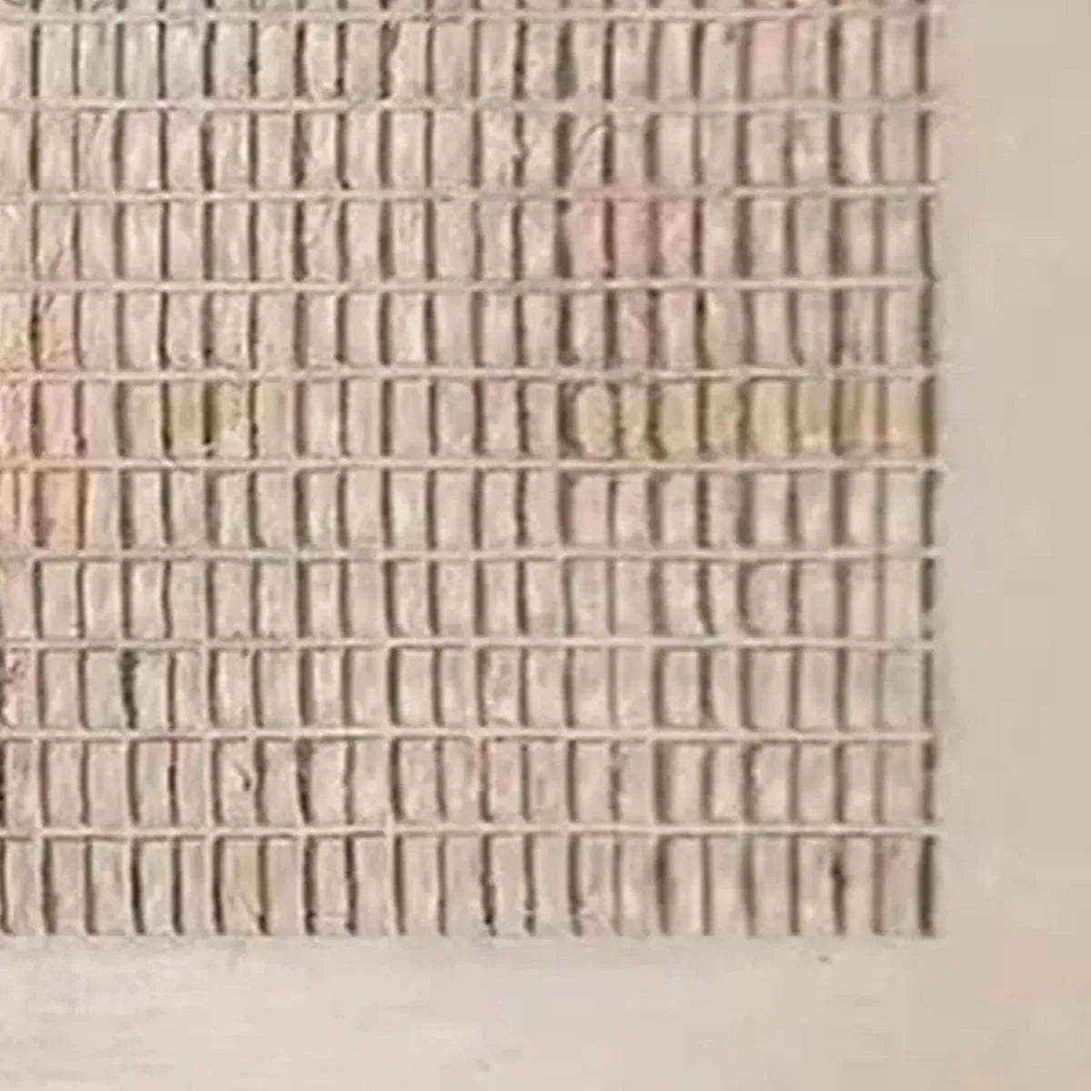 BEIGE GRID: Minimalist Textured Painting in Beige - Image 6