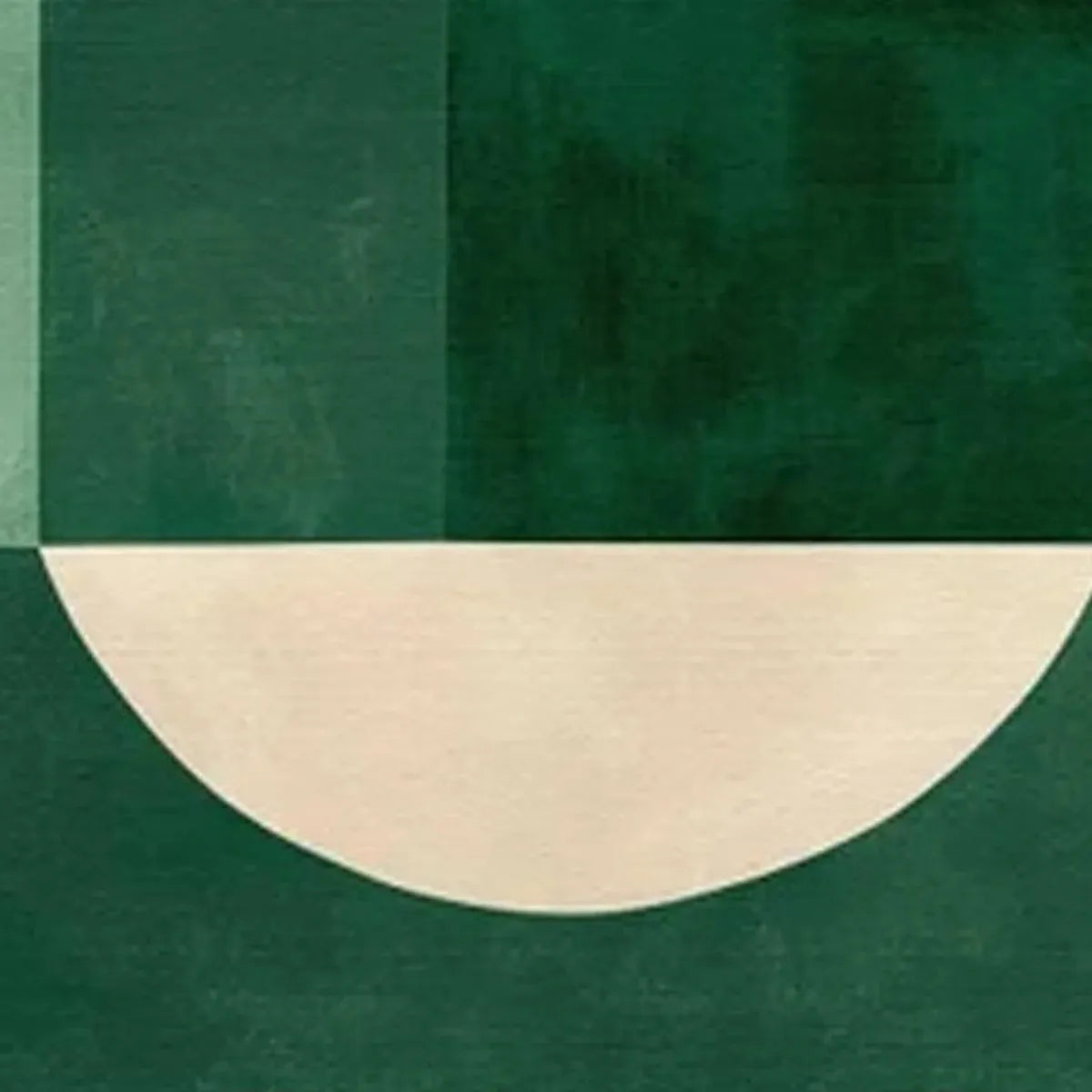 GREEN GEOMETRIC PANORAMIC: Abstract Painting, Panoramic Wall Art, Minimalist Decor - Image 8