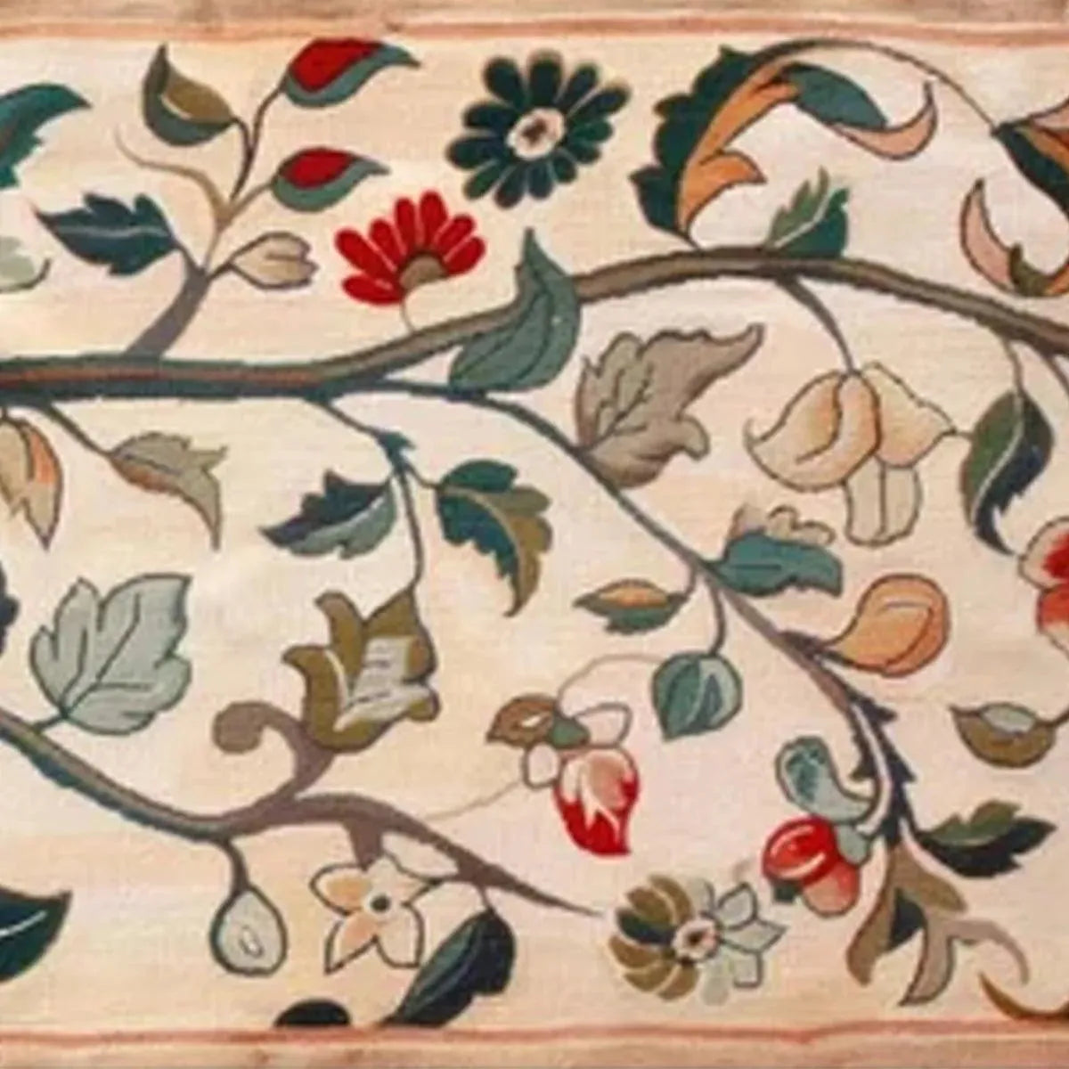 FLOWERING BRANCH TAPESTRY PANORAMIC: Floral Tapestry Painting, Panoramic Wall Art - Image 6