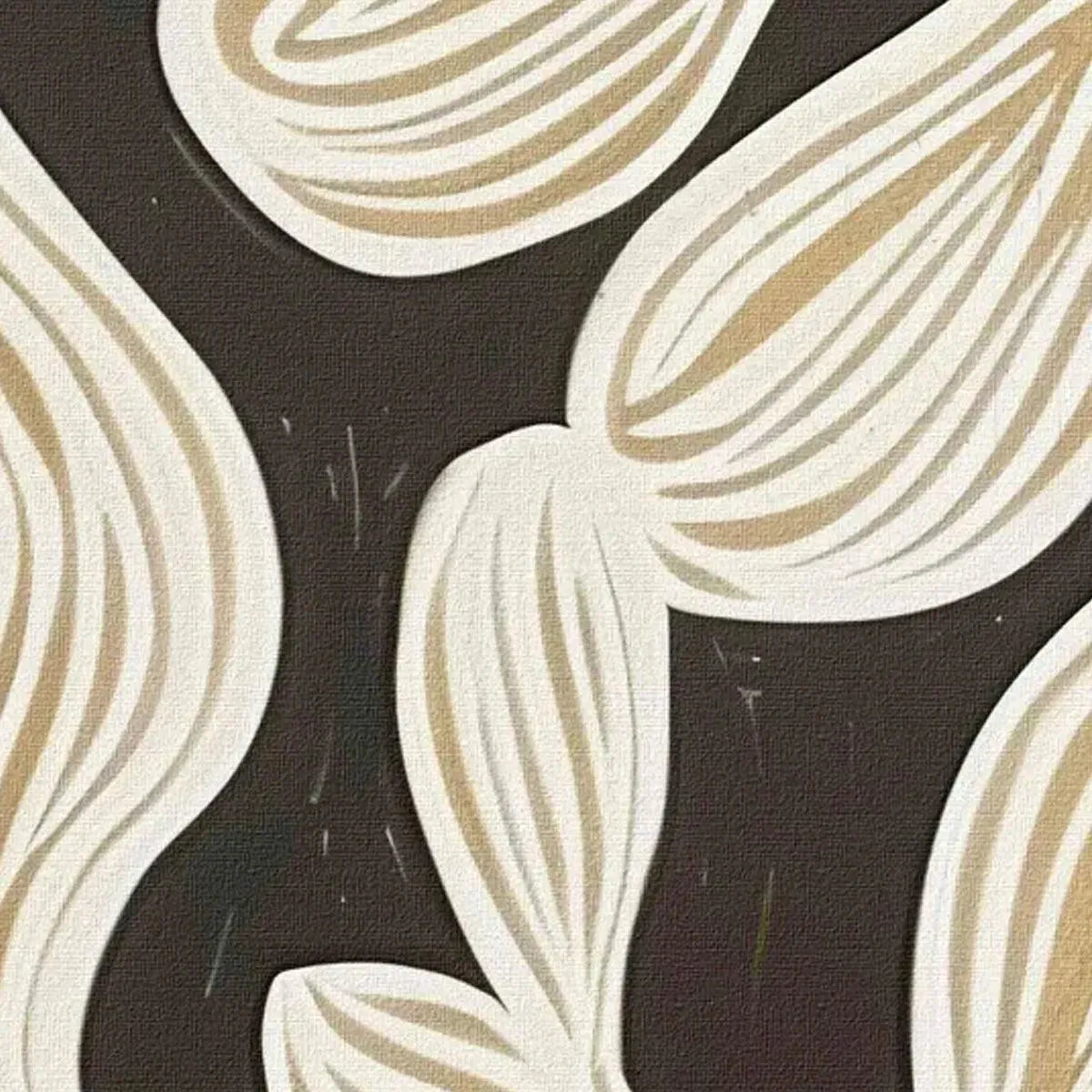 GOLDEN FLORAL PANORAMIC: Floral Painting, Panoramic Wall Art, Black and Gold Decor - Image 8