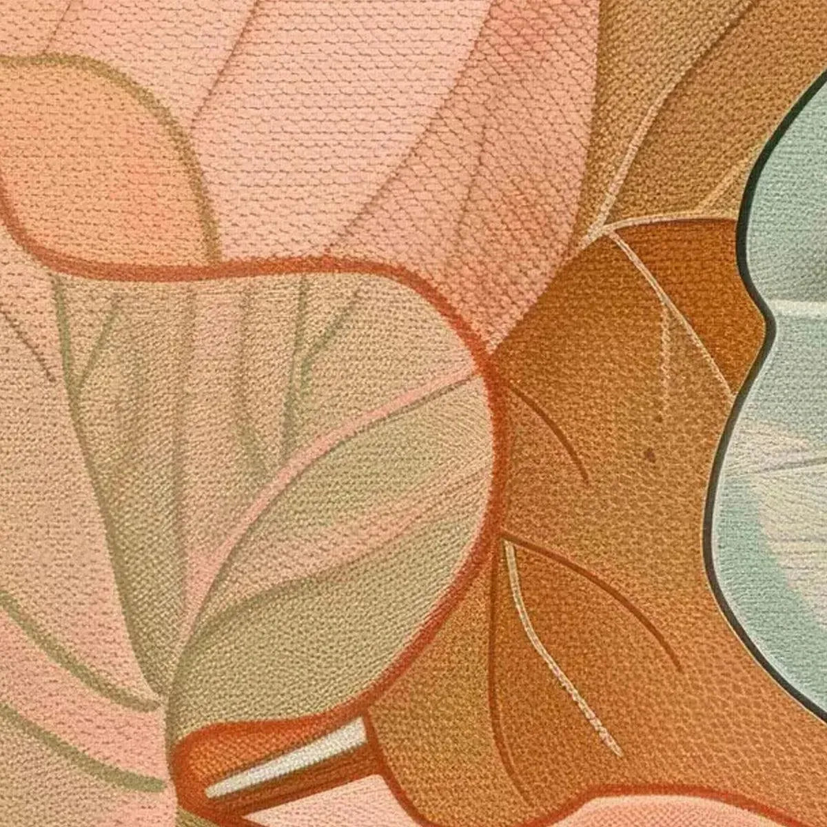 TROPICAL LEAF PANORAMIC: Botanical Painting, Panoramic Wall Art - Image 3