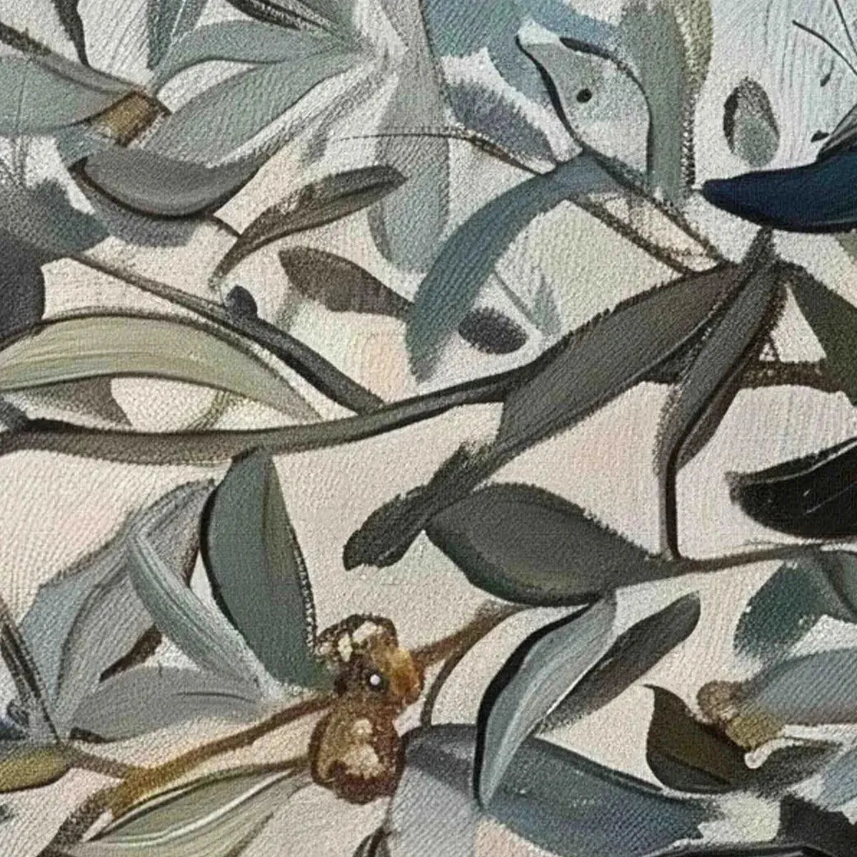 OLIVE BRANCH PANORAMIC: Botanical Painting, Panoramic Wall Art - Image 4