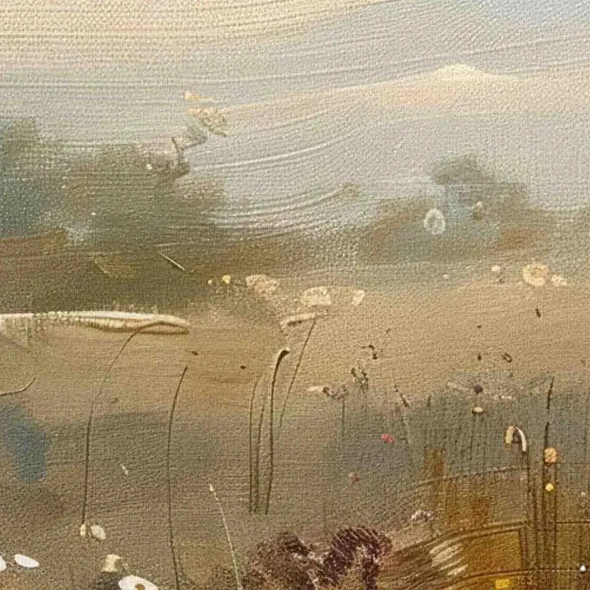 MEADOW VALLEY PANORAMIC: Landscape Painting, Panoramic Wall Art - Image 8