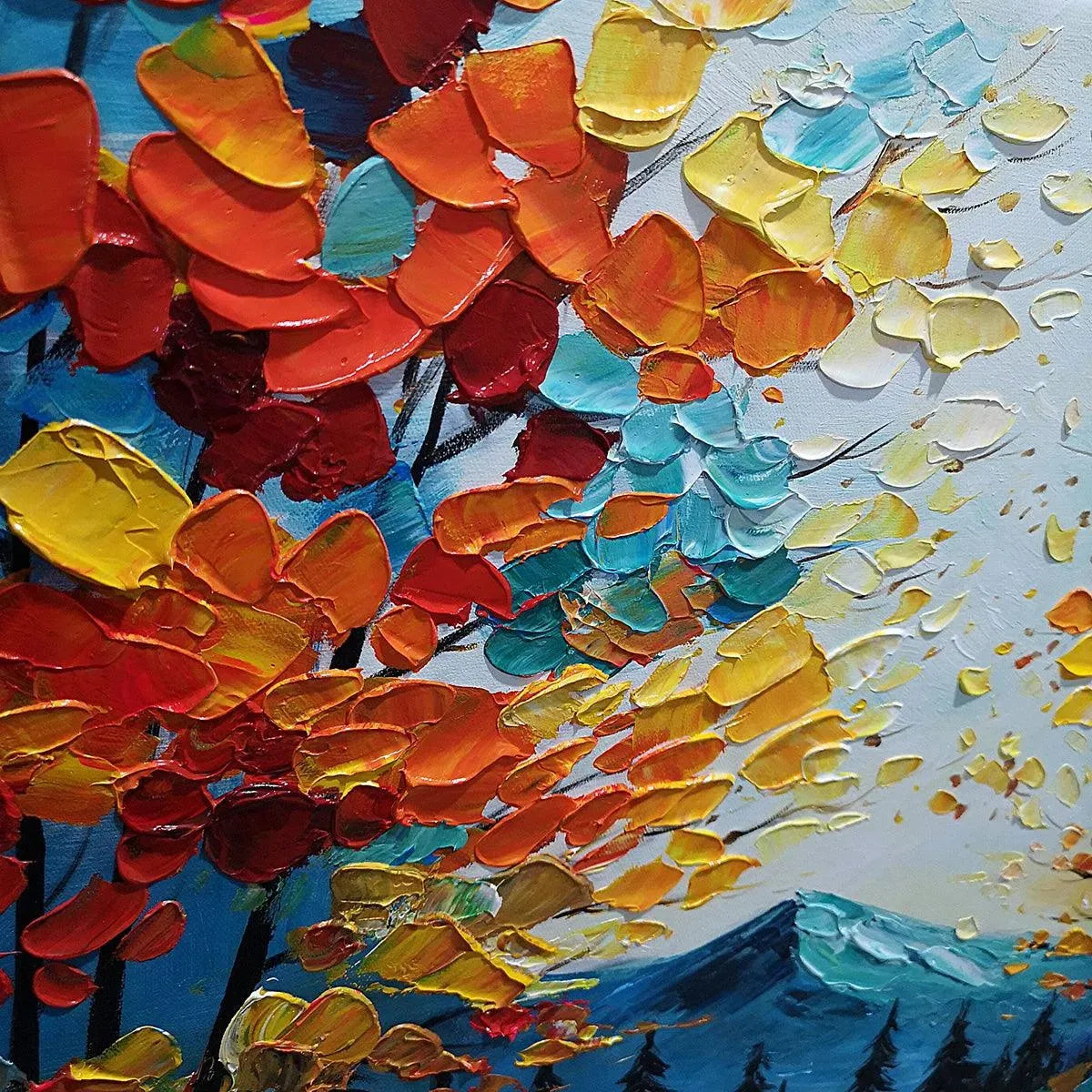 Colorful Forest Landscape Oil Painting - Autumn Vibes - Image 6