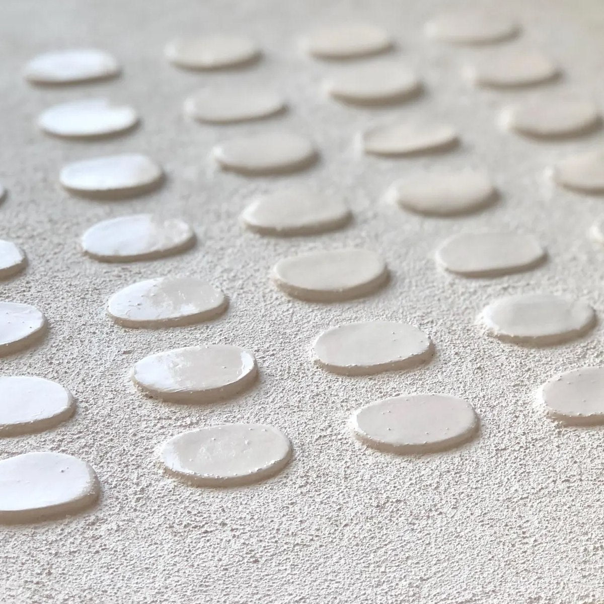 ZEN GRID: Minimalist Textured Relief Abstract Painting - Image 4