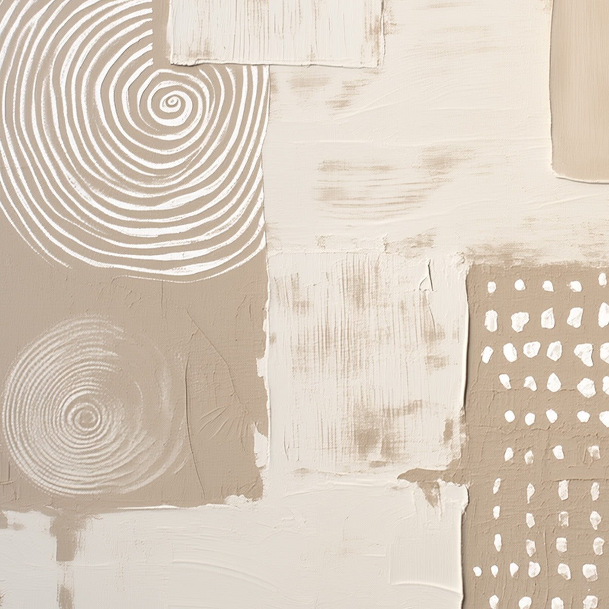 ZENITH: Textured Wabi-Sabi Abstract Painting in Neutral Tones - Image 5